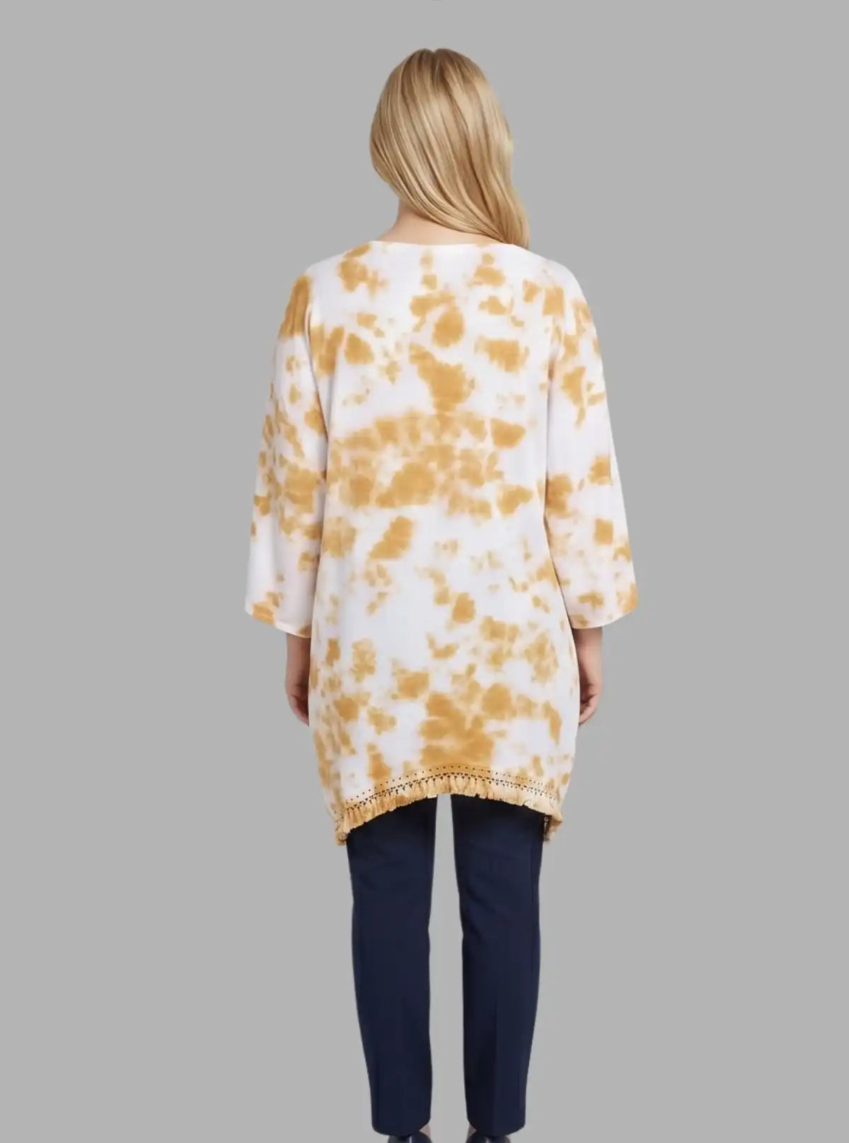 Women's White Tie and Dye Shrug in 100% Cotton | Stylish Layer | Boer and Fitch