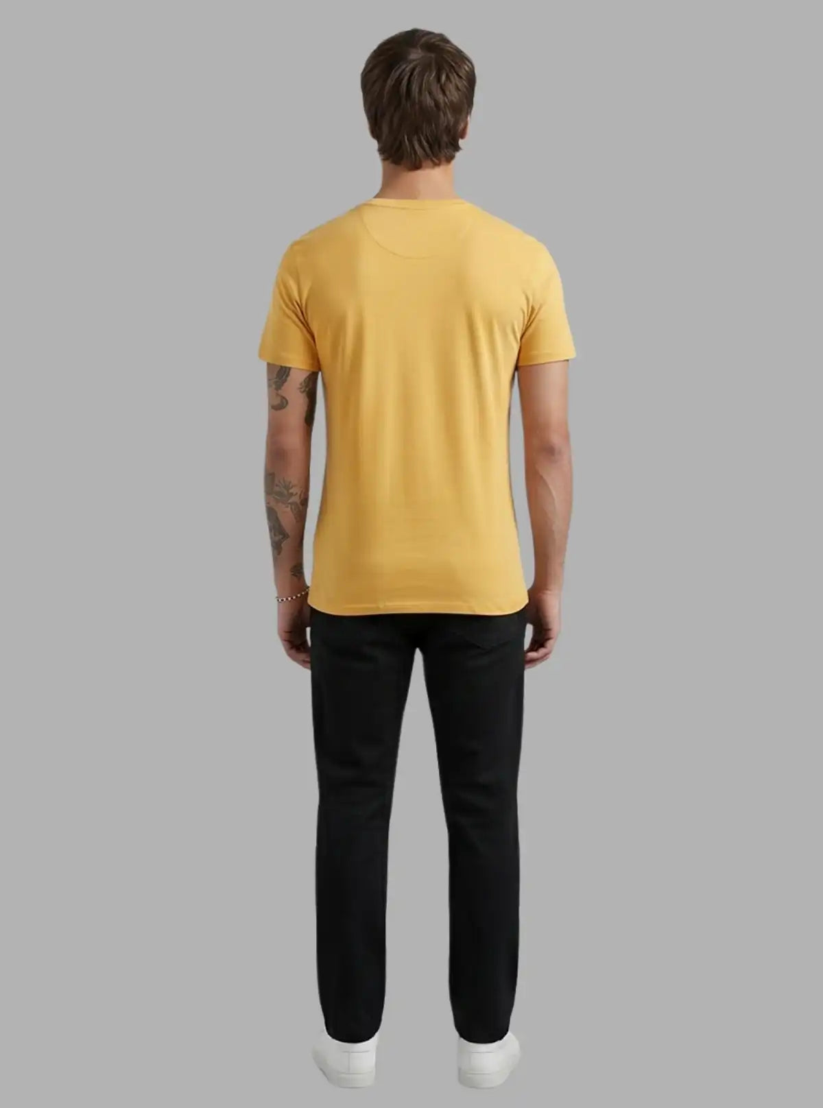 Mustard Crew Neck T-Shirt for Men – Boer and Fitch