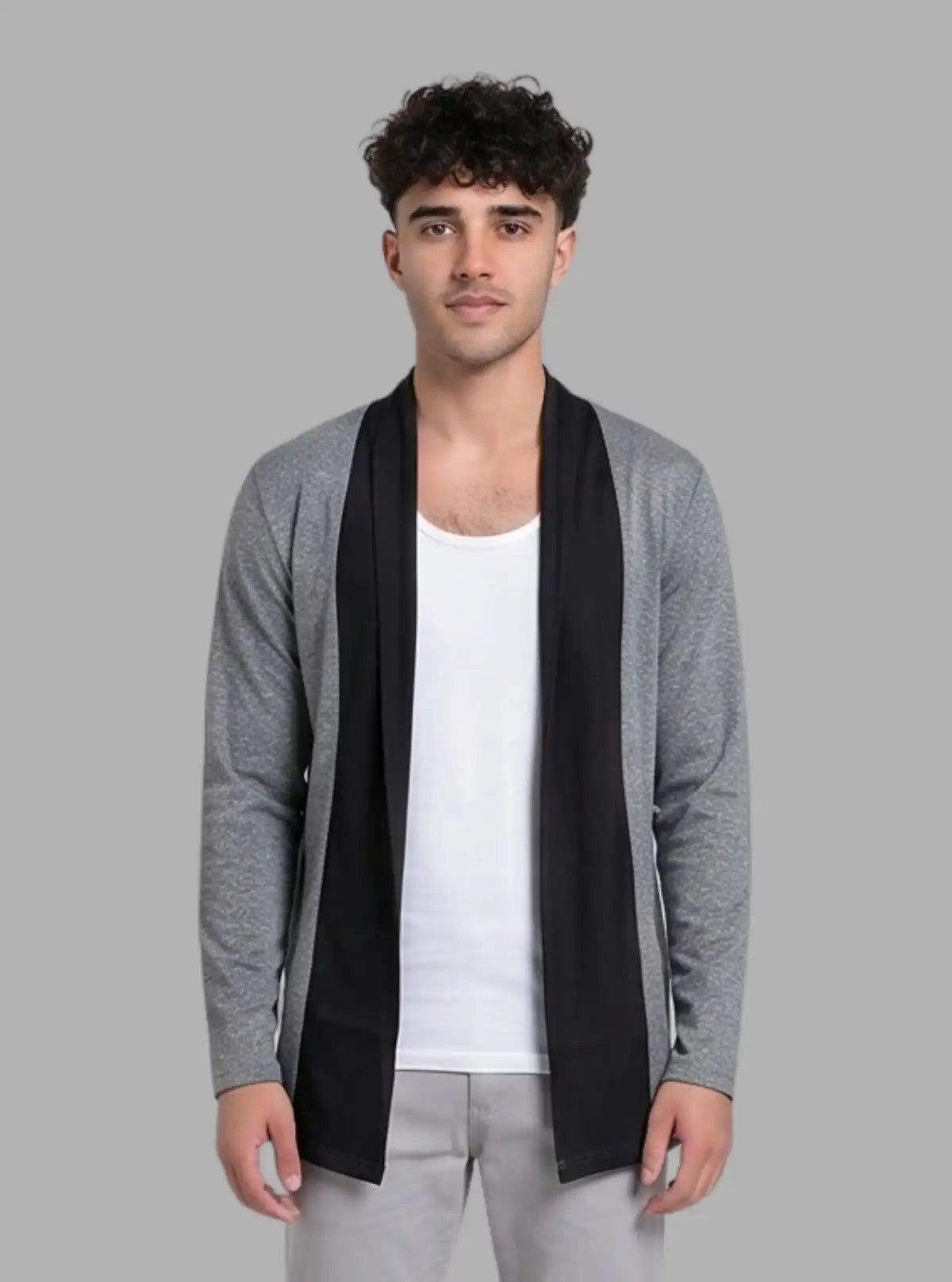 Charcoal Melange Ribbed Cardigan Set – Boer and Fitch