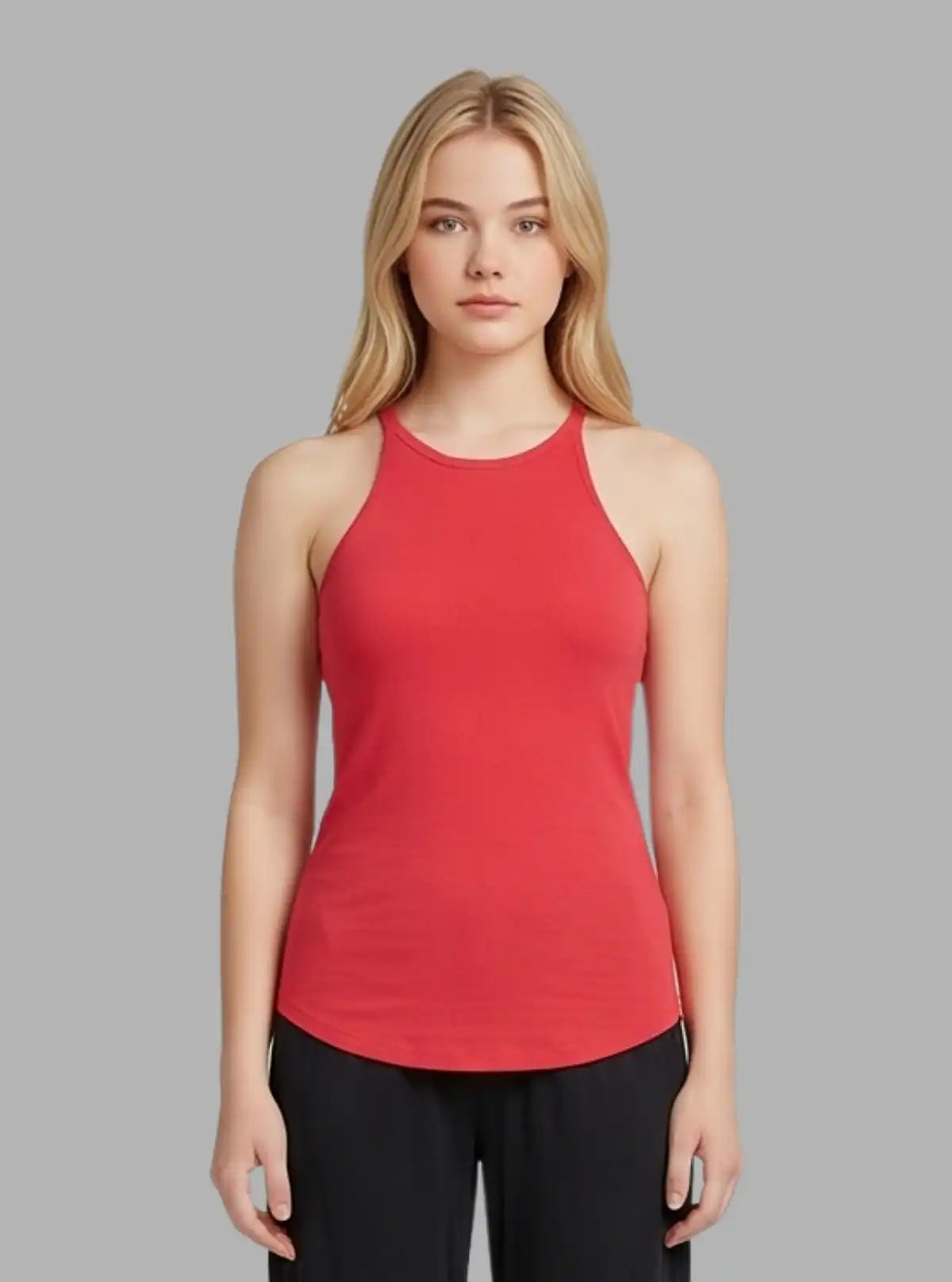 Women’s Coral Ribbed Tank Top – Stylish & Comfortable | Boer & Fitch