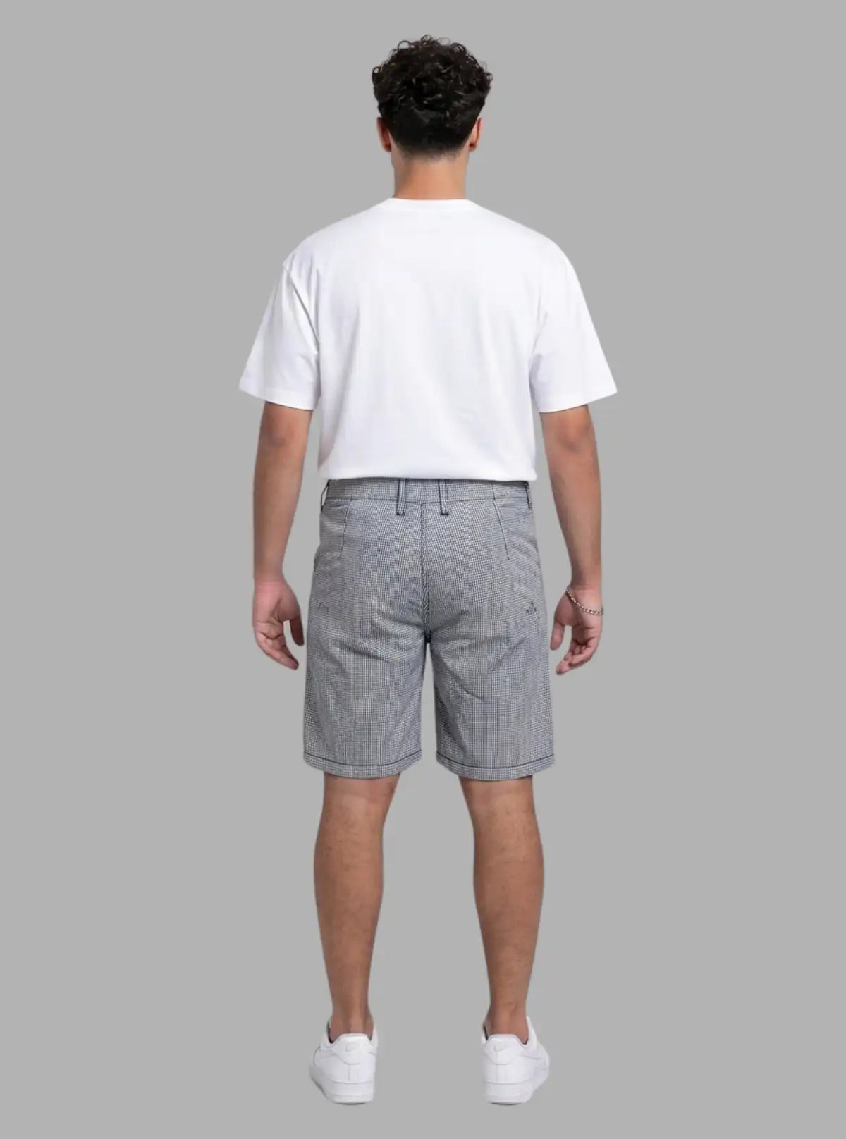 Classic Micro Checked Shorts for Men – Casual Cotton Shorts by Boer and Fitch