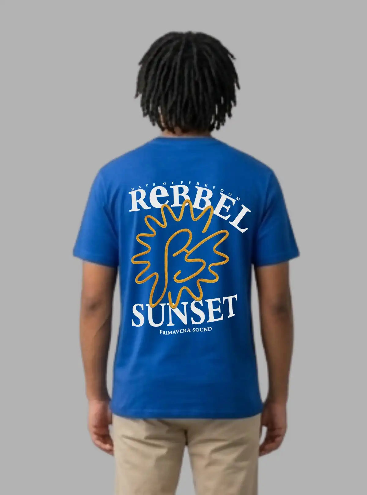 Boer and Fitch Men's Royal Blue Typography Cotton T-Shirt | Graphic Crew Neck Tee