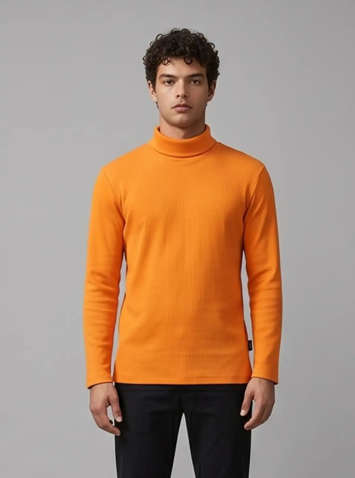 Orange Turtle Neck Sweatshirt – Boer and Fitch