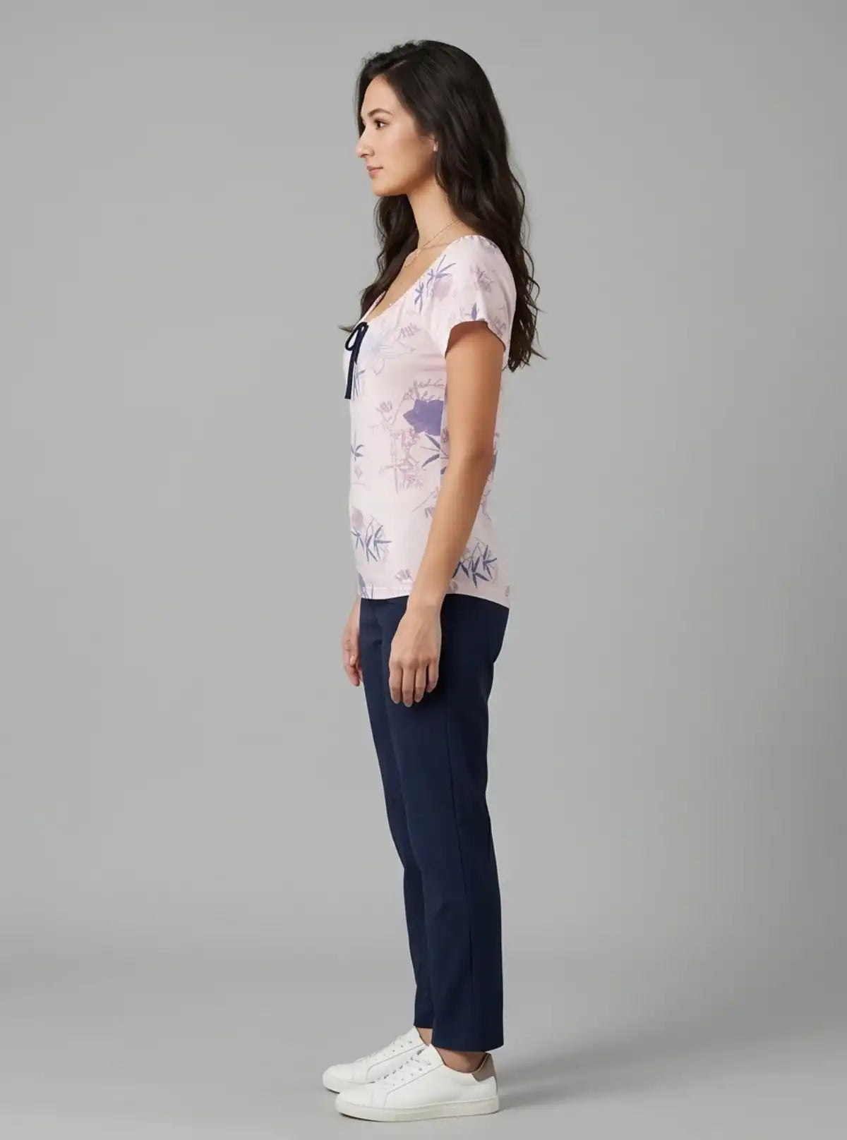 Women’s Pleated Pink Floral Top – Stylish & Comfortable | Boer & Fitch