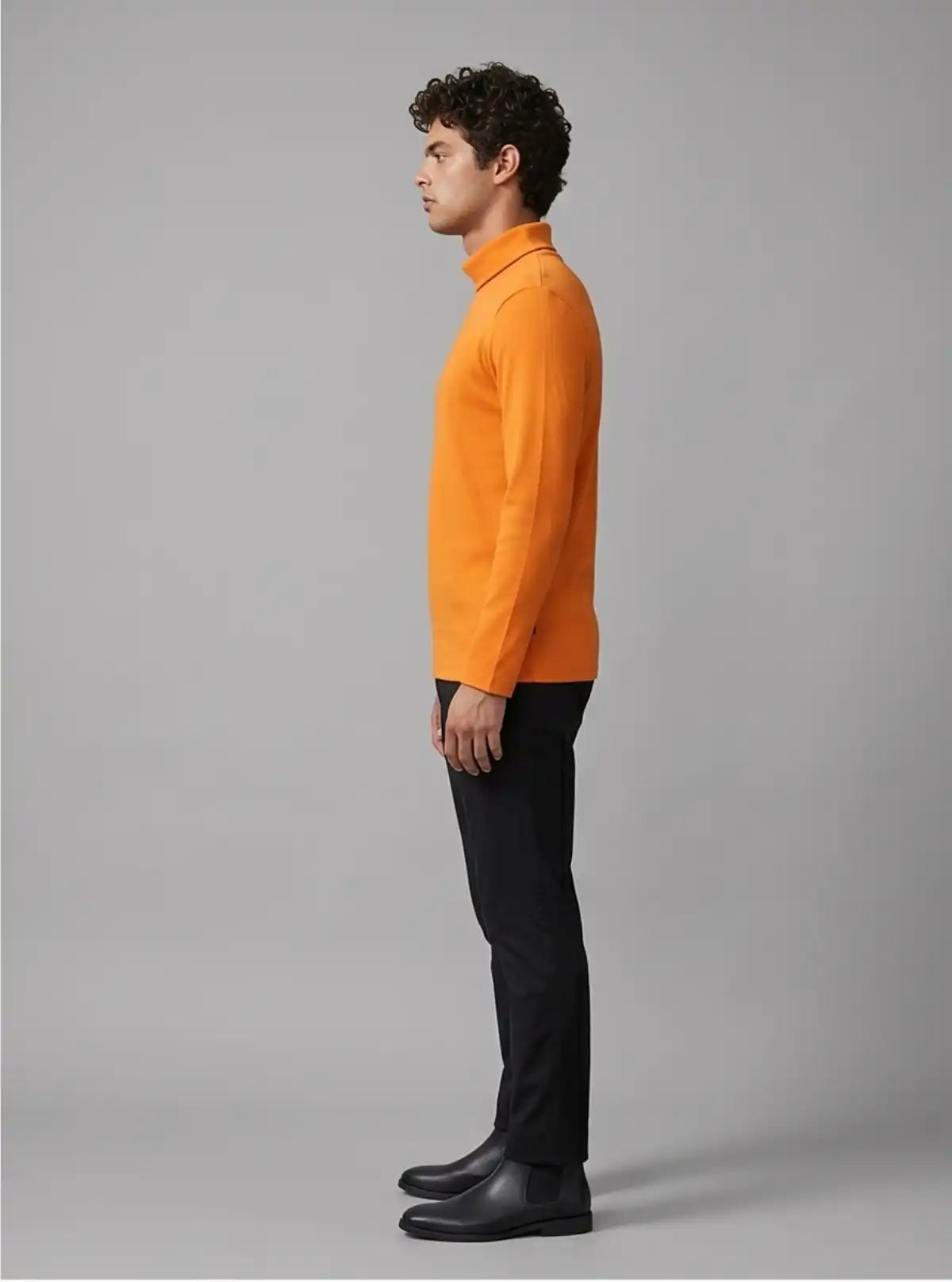 Orange Turtle Neck Sweatshirt – Boer and Fitch