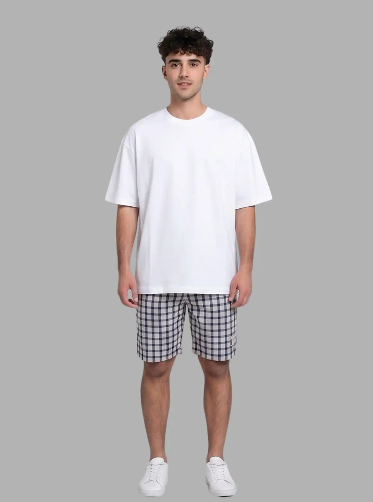 Boer and Fitch Men’s Sandal Broad Check Cotton Shorts – Casual Summer Wear