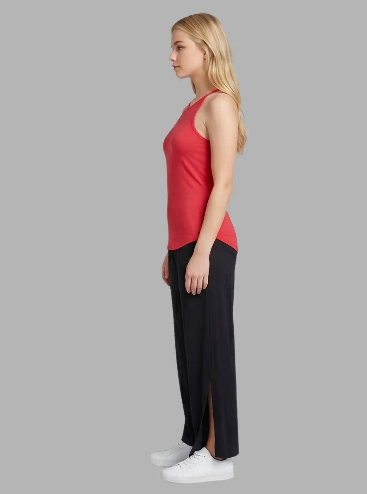 Women’s Coral Ribbed Tank Top – Stylish & Comfortable | Boer & Fitch