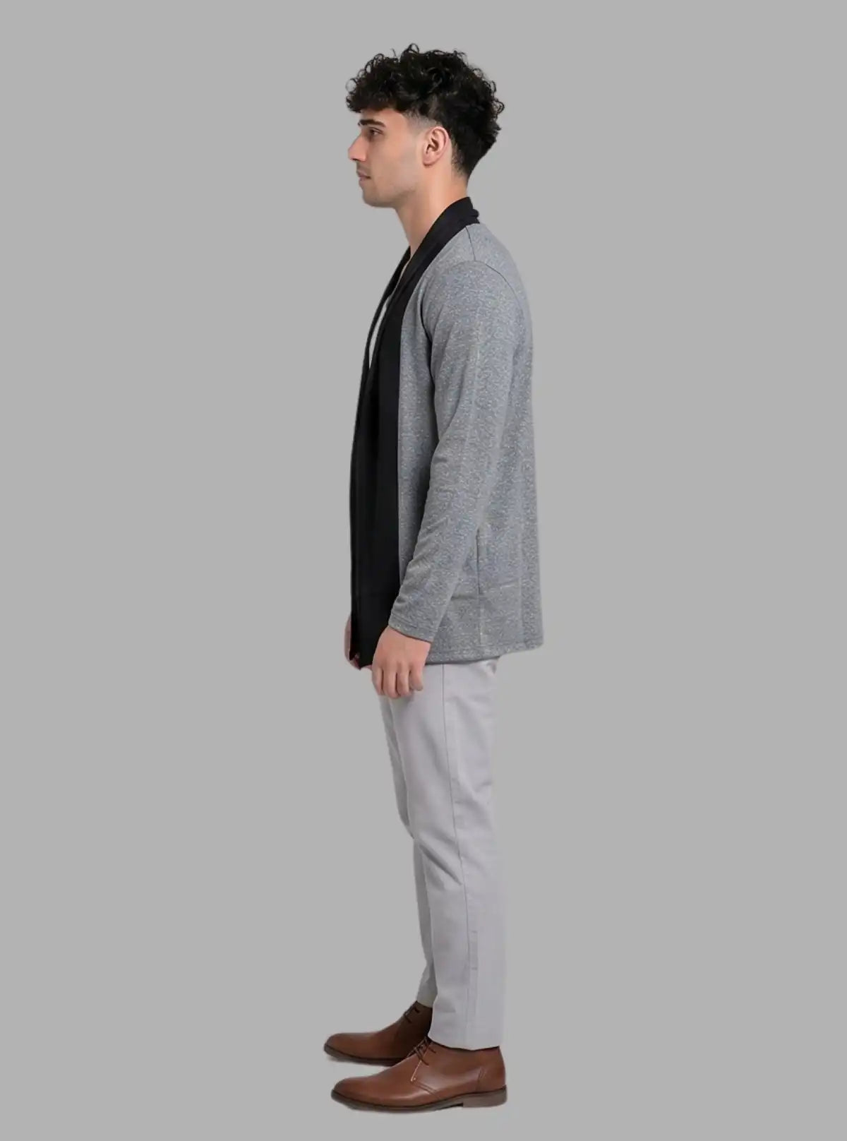 Charcoal Melange Ribbed Cardigan Set – Boer and Fitch