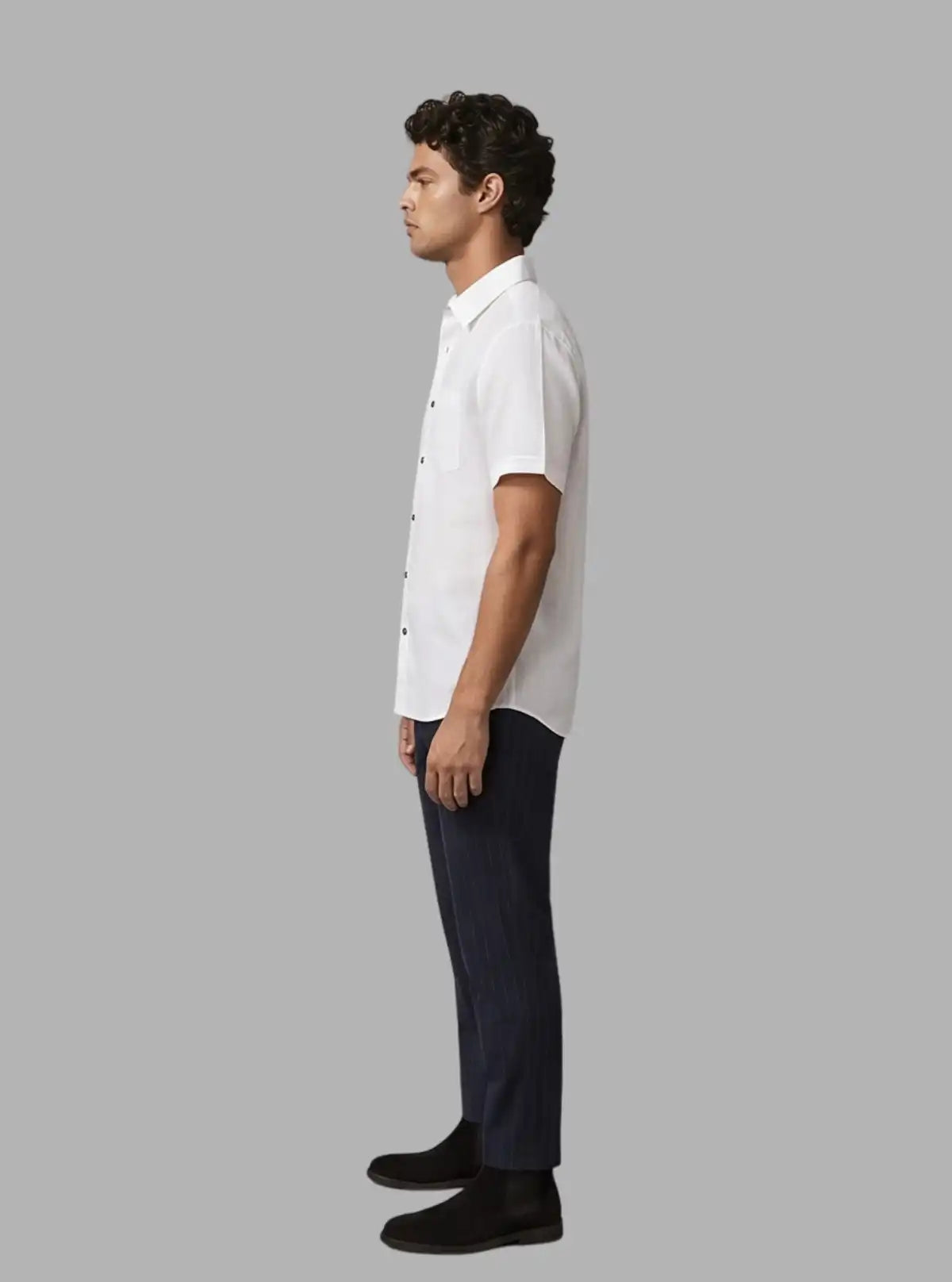 White Linen Blend Half Sleeve Shirt for Men – Boer and Fitch