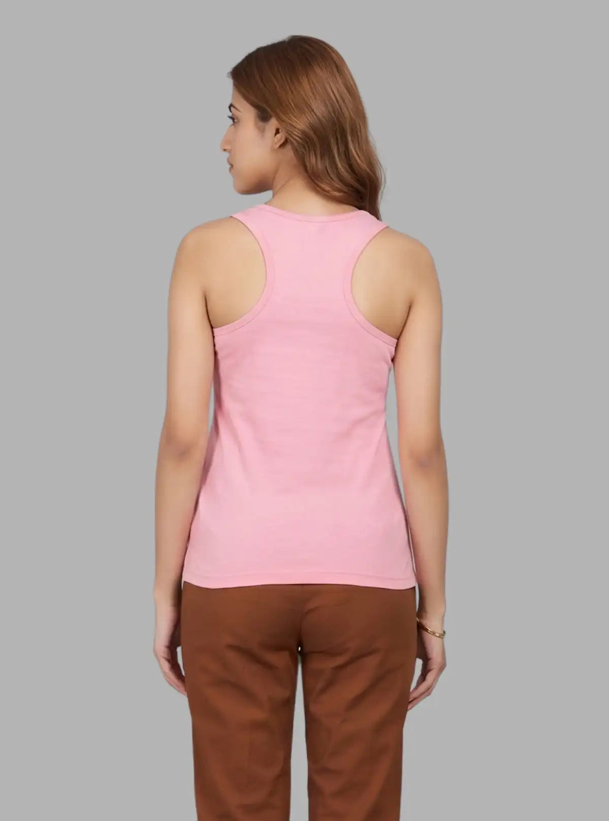 Women’s Solid Pink Sleeveless Top – Boer and Fitch