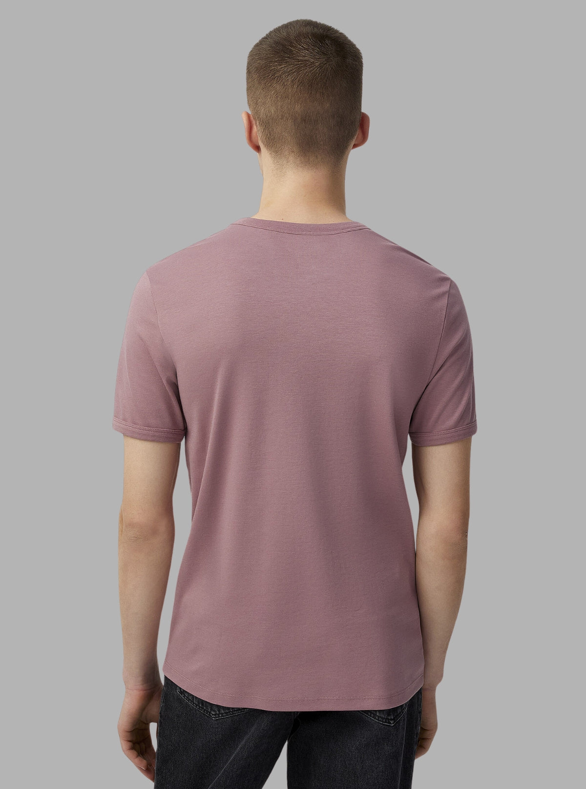 Men's Lilac Wave Print Crew Neck T-Shirt | 100% Cotton by Boer and Fitch
