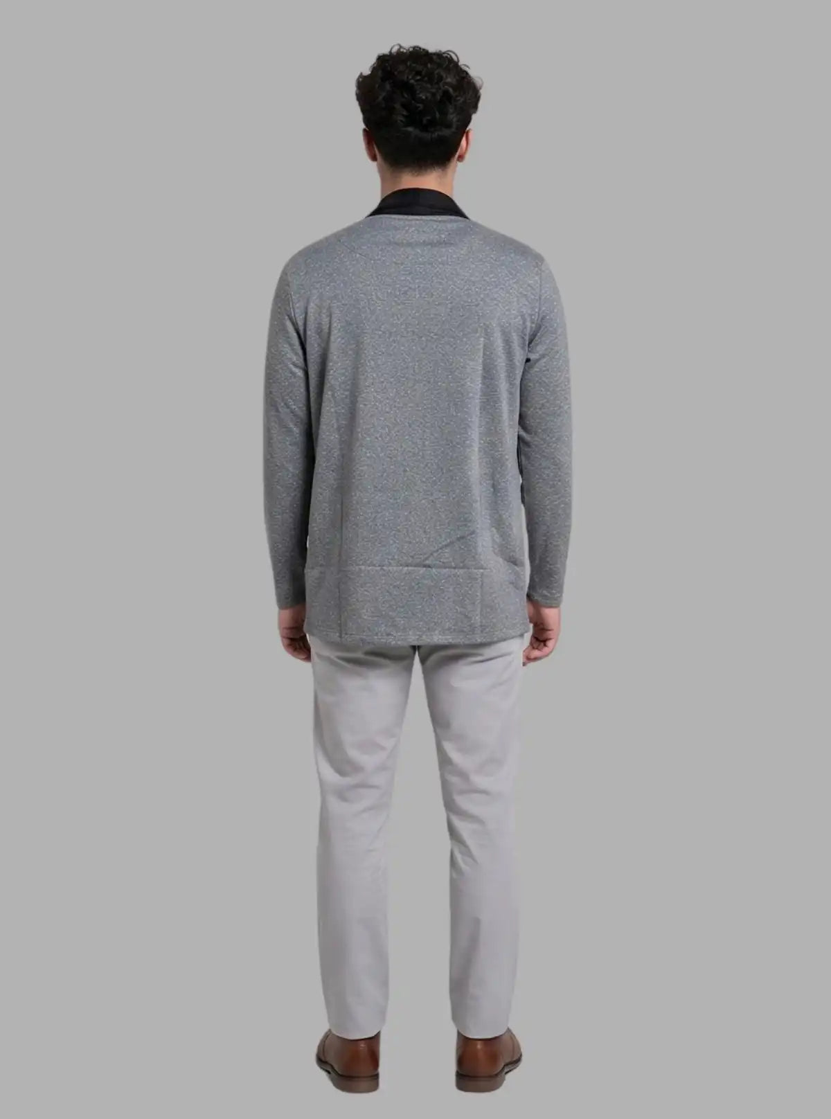 Charcoal Melange Ribbed Cardigan Set – Boer and Fitch