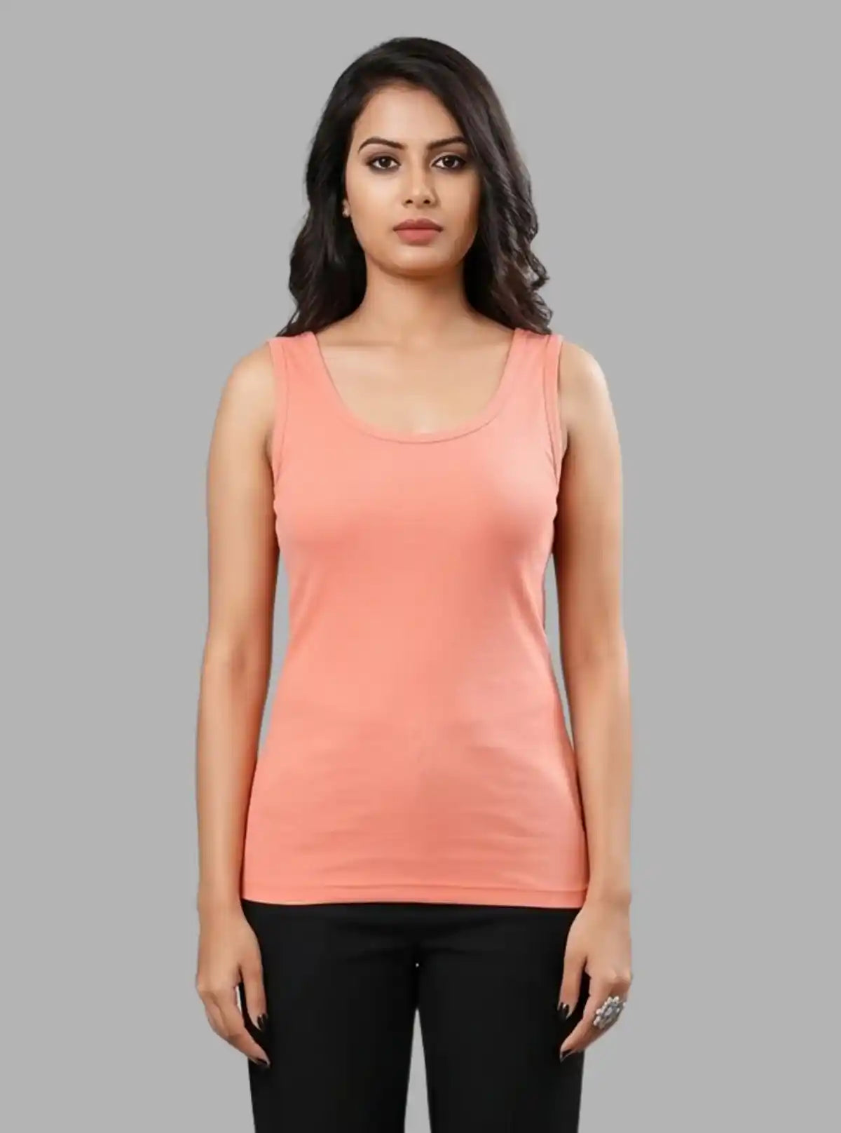 Women’s Coral Sleeveless Cotton Jersey Top – Boer and Fitch