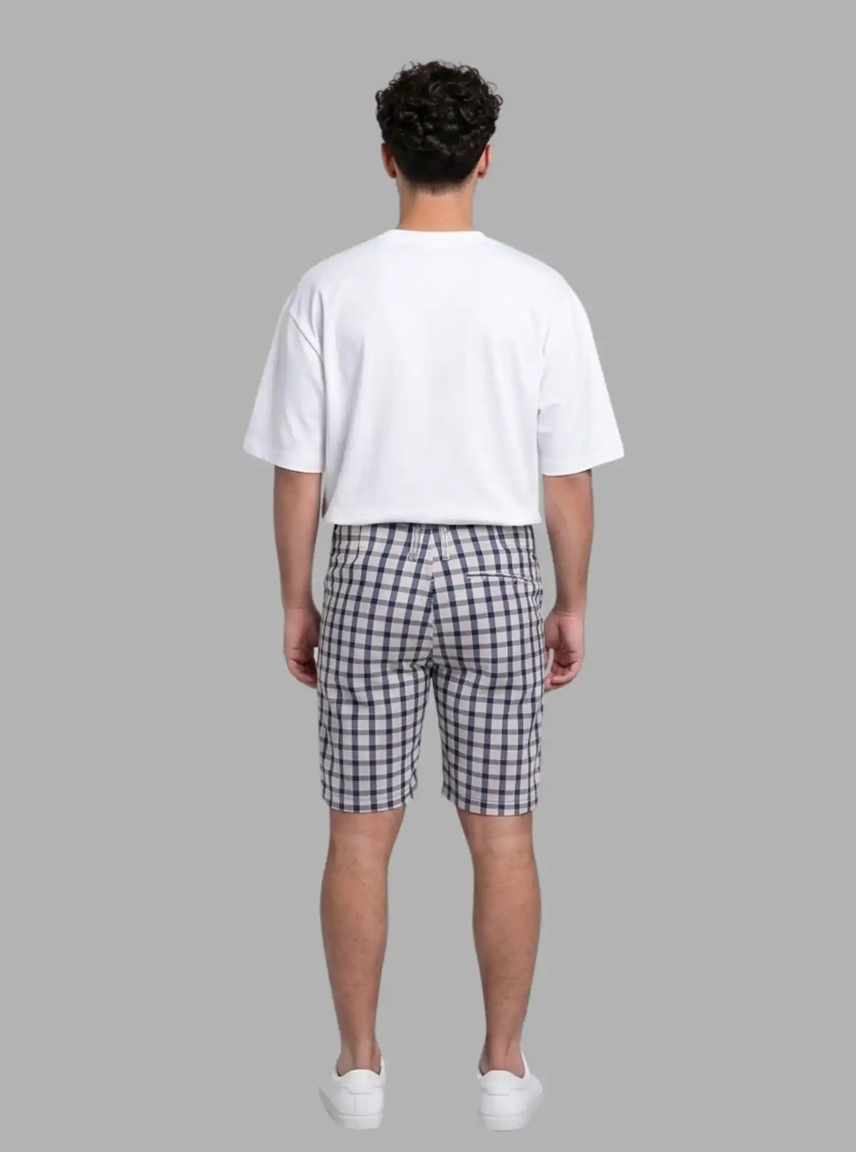 Boer and Fitch Men’s Sandal Broad Check Cotton Shorts – Casual Summer Wear