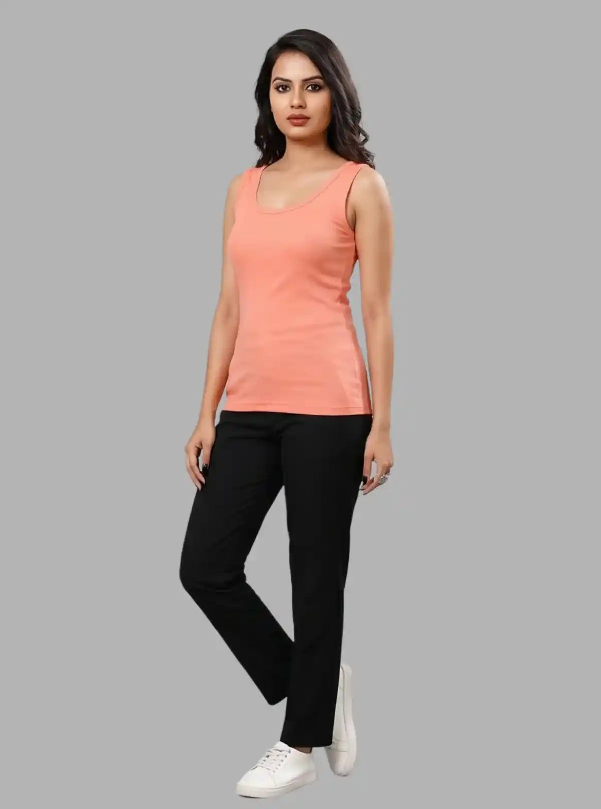 Women’s Coral Sleeveless Cotton Jersey Top – Boer and Fitch