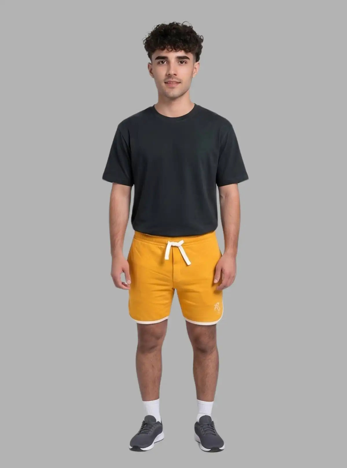 Mustard Fleece Shorts for Men – Casual Comfort Wear by Boer and Fitch 
