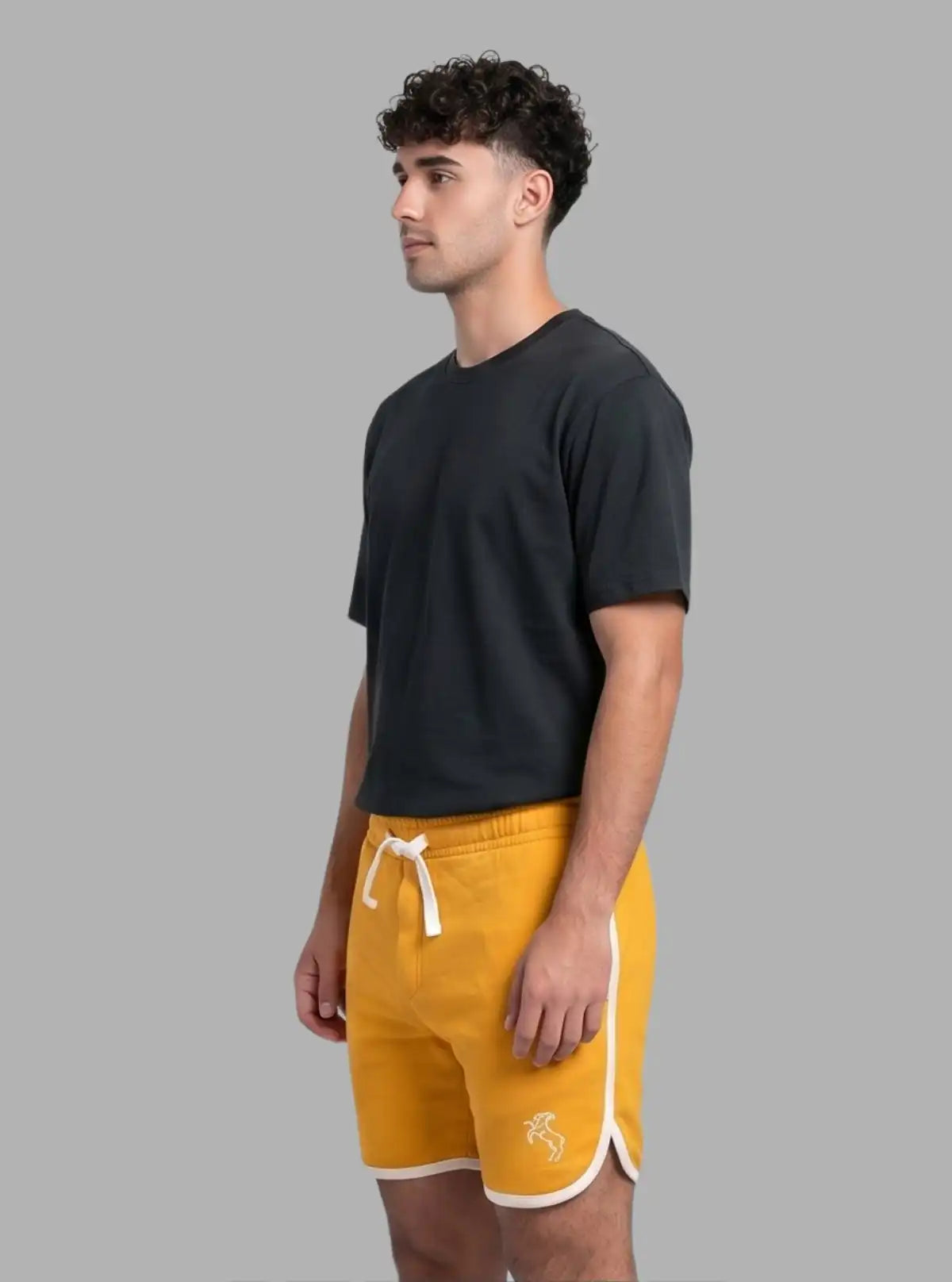 Mustard Fleece Shorts for Men – Casual Comfort Wear by Boer and Fitch 