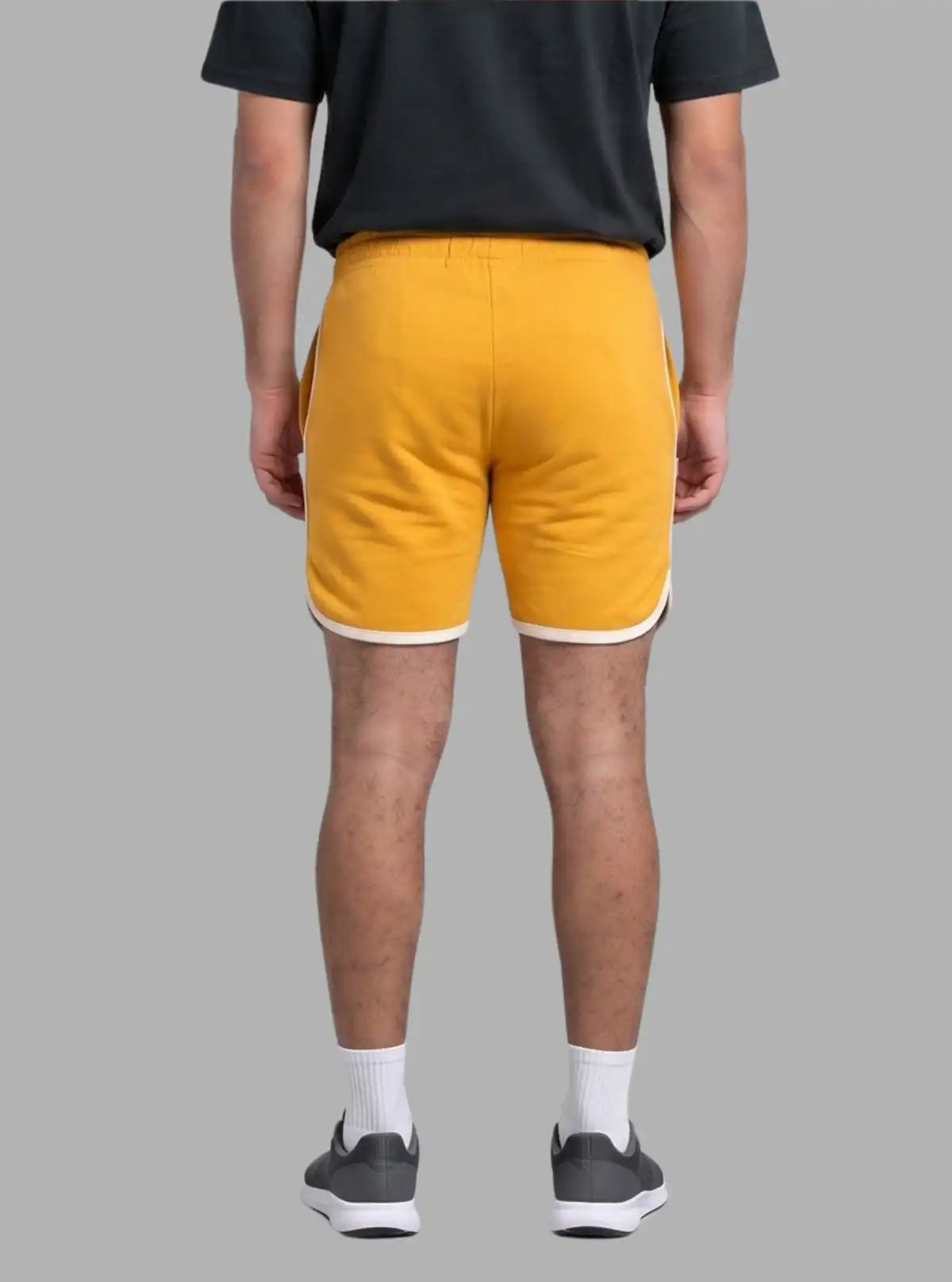 Mustard Fleece Shorts for Men – Casual Comfort Wear by Boer and Fitch 