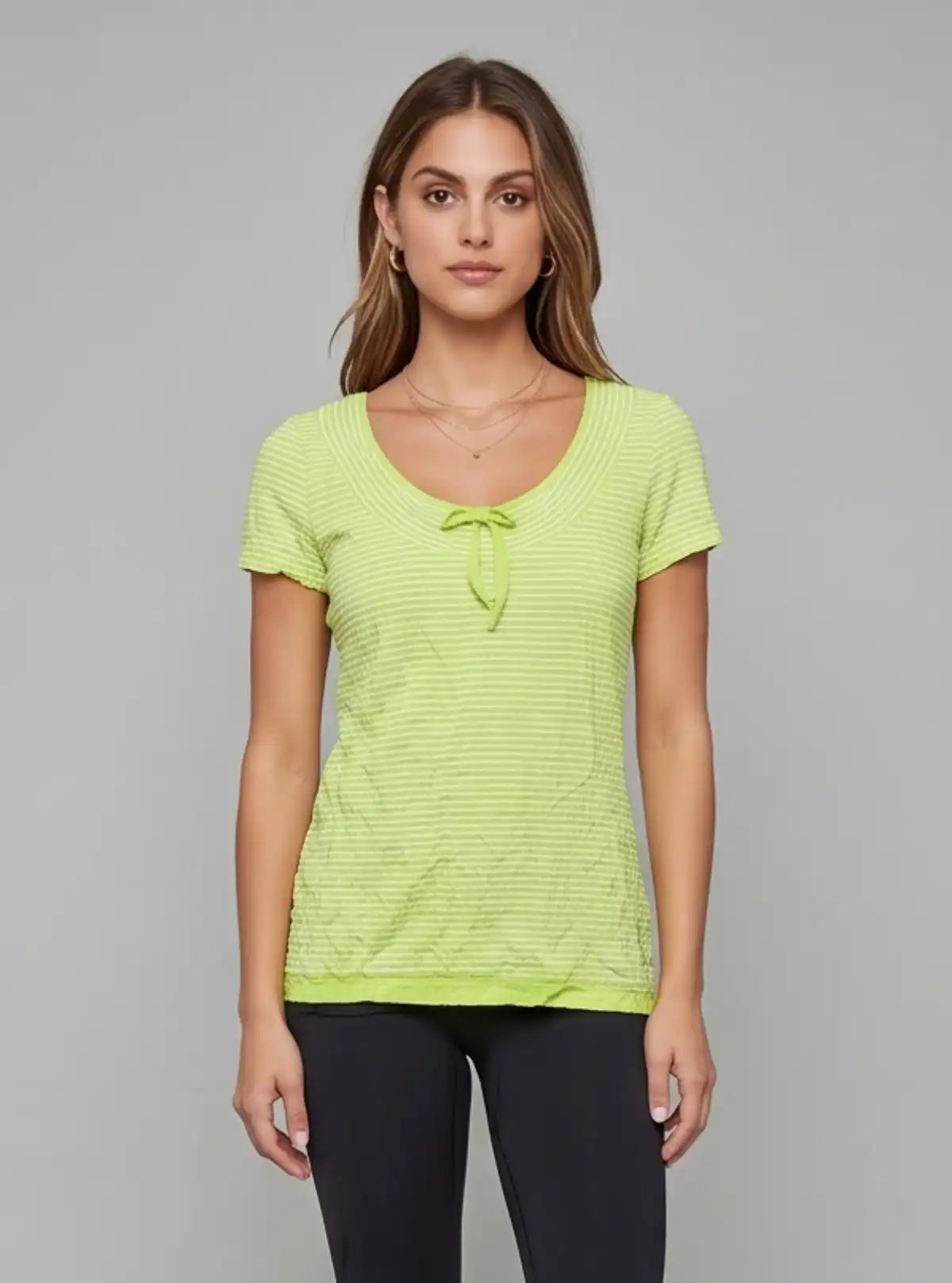 Women’s Striped Lemon Crushed Top – Trendy & Comfortable | Boer & Fitch