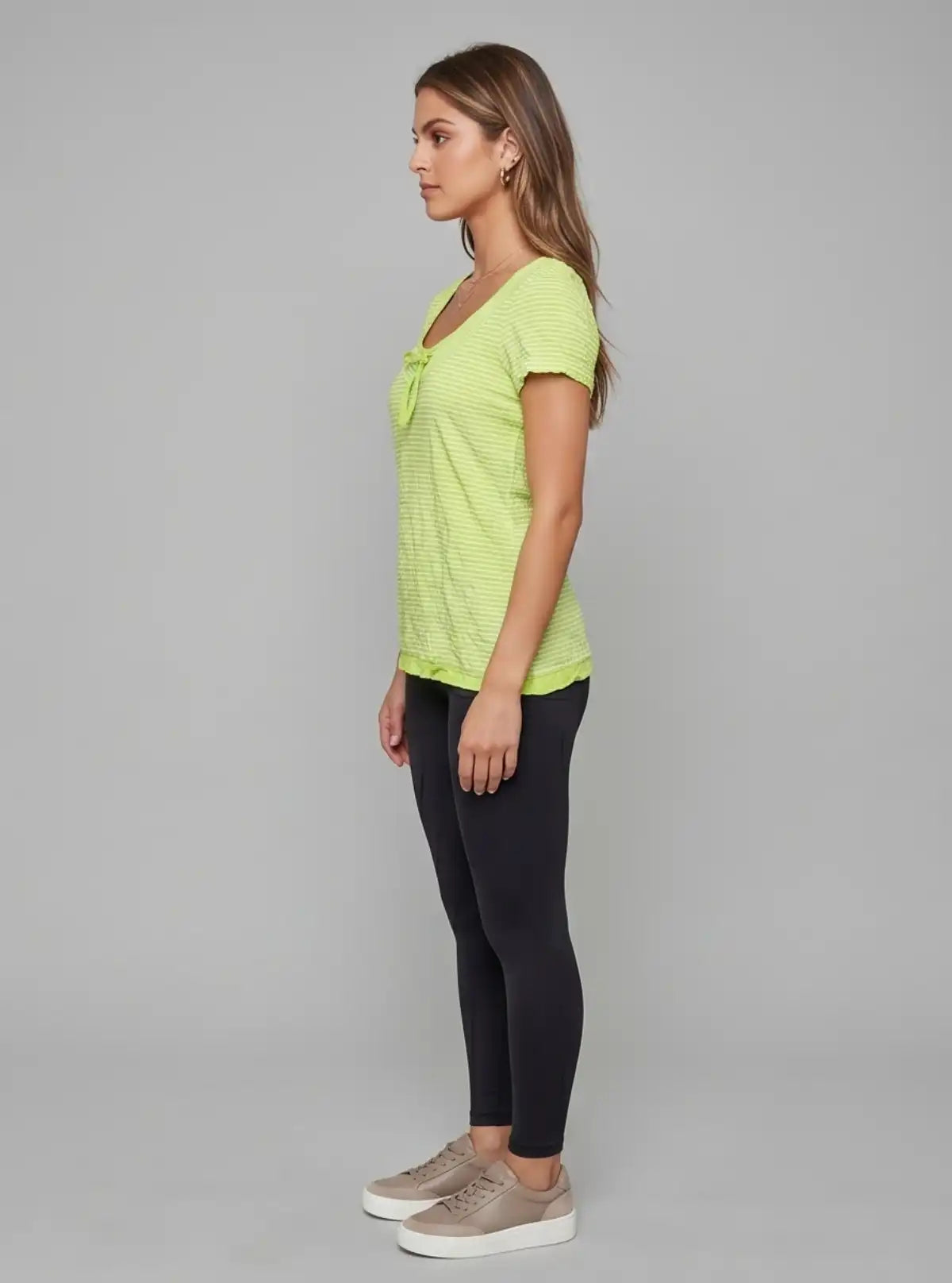 Women’s Striped Lemon Crushed Top – Trendy & Comfortable | Boer & Fitch