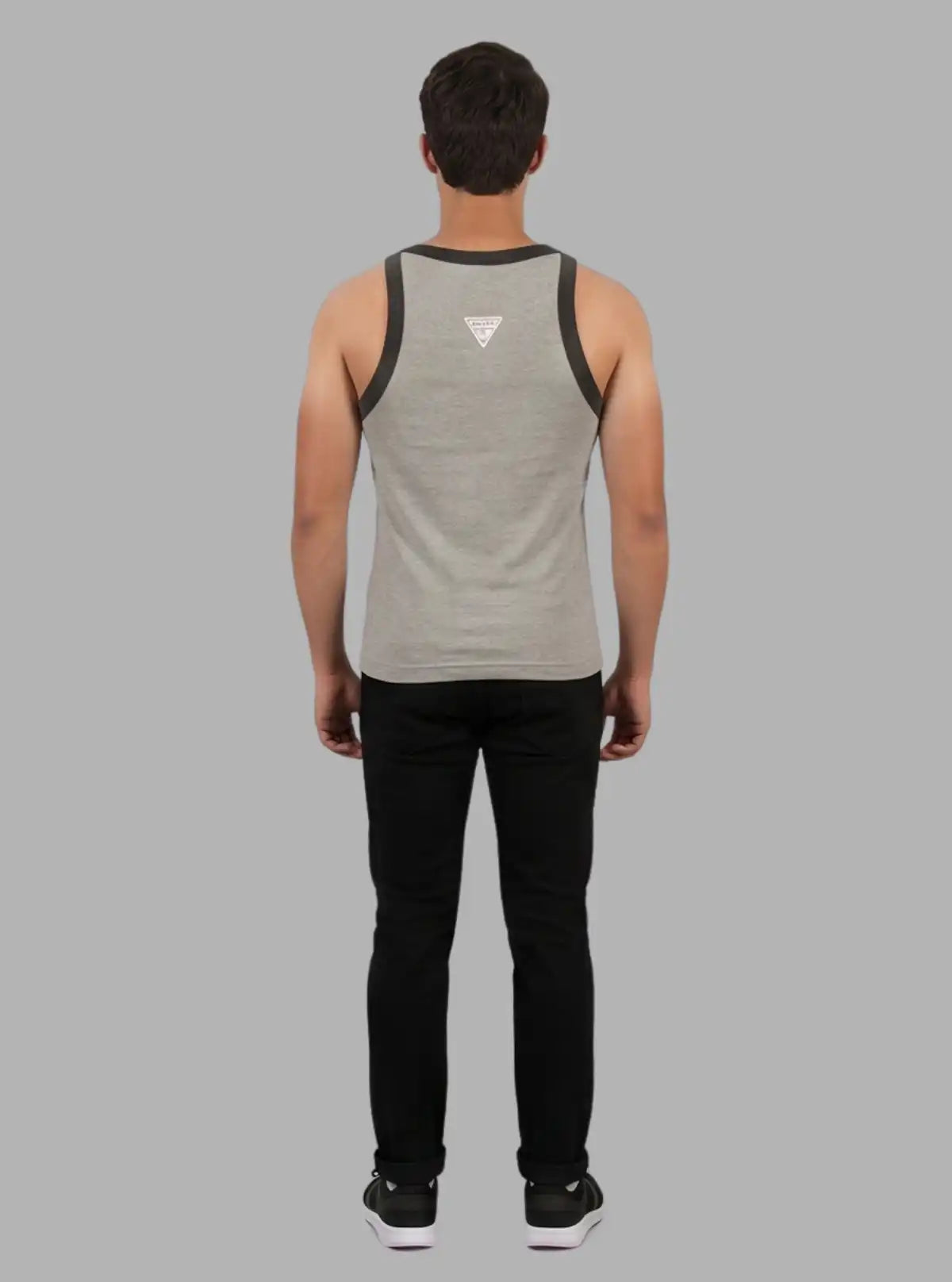 Grey Melange Printed Vest for Men – Boer and Fitch