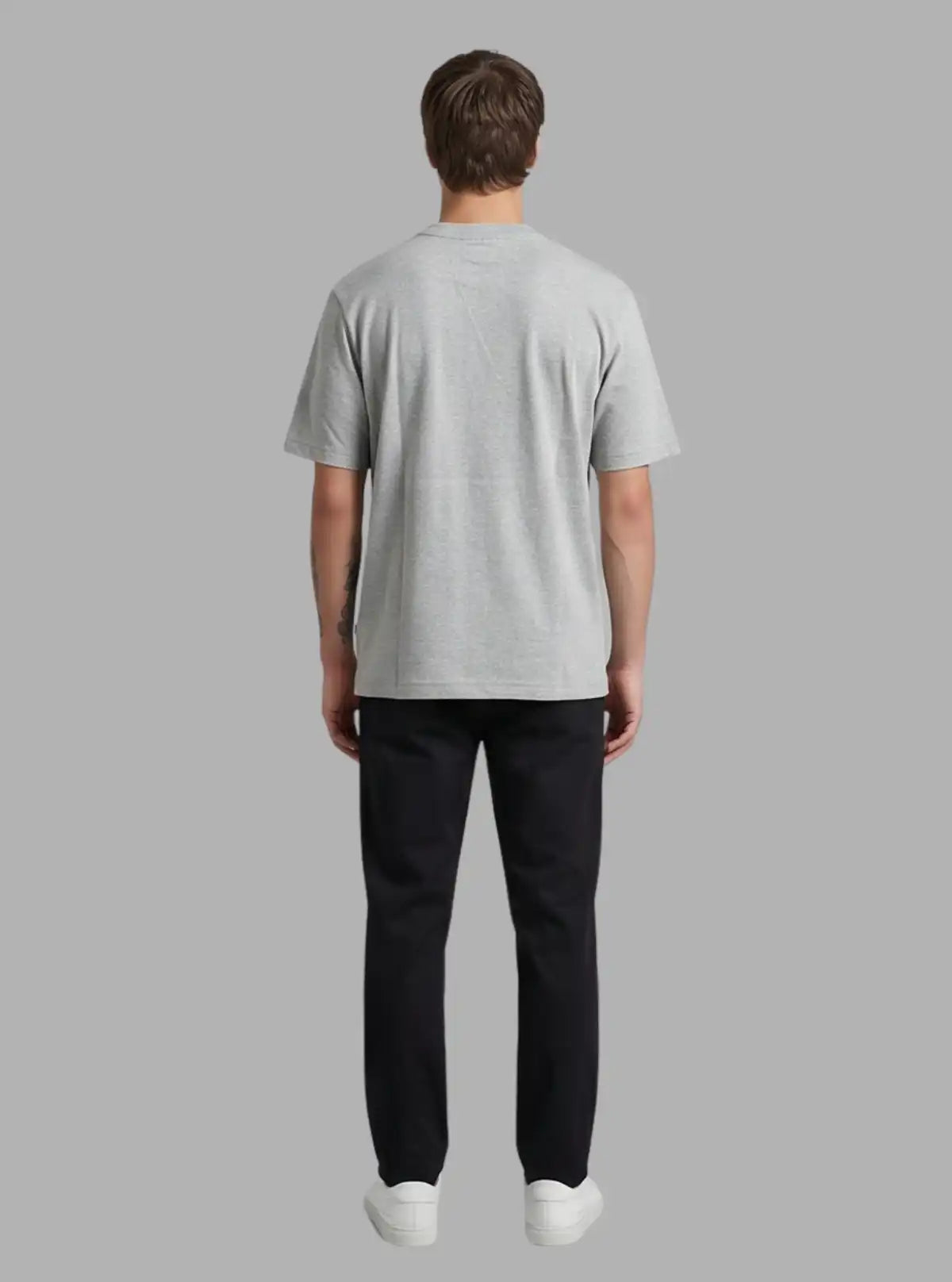 Men’s Grey Flock Print T-Shirt | Stylish Casual Cotton Tee by Boer and Fitch