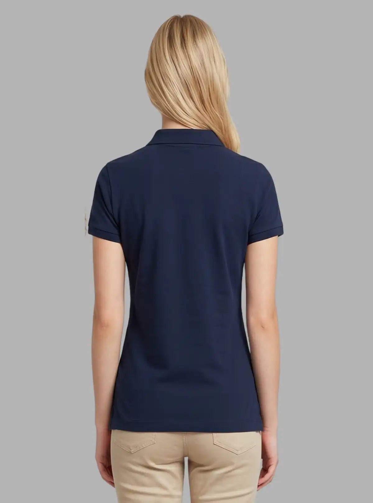 Women’s Navy Pique Polo T-Shirt – Stylish & Comfortable | Boer & Fitch
