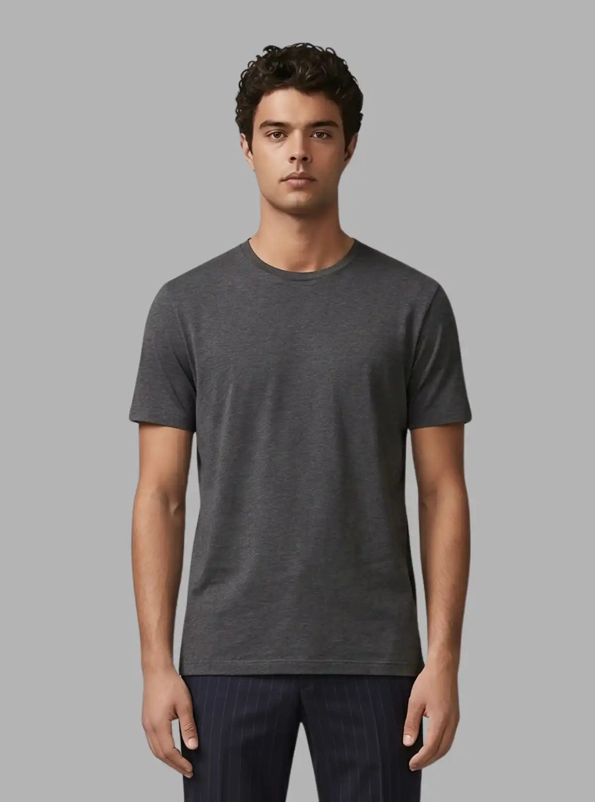 Charcoal Crew Neck T-Shirt for Men – Boer and Fitch