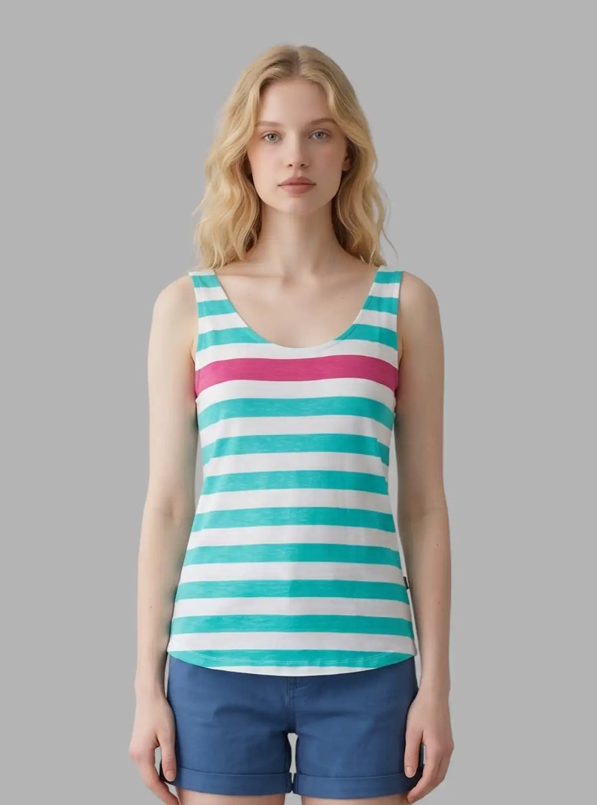 Women’s Classic Striped Tank Top – Casual Cotton Wear by Boer and Fitch