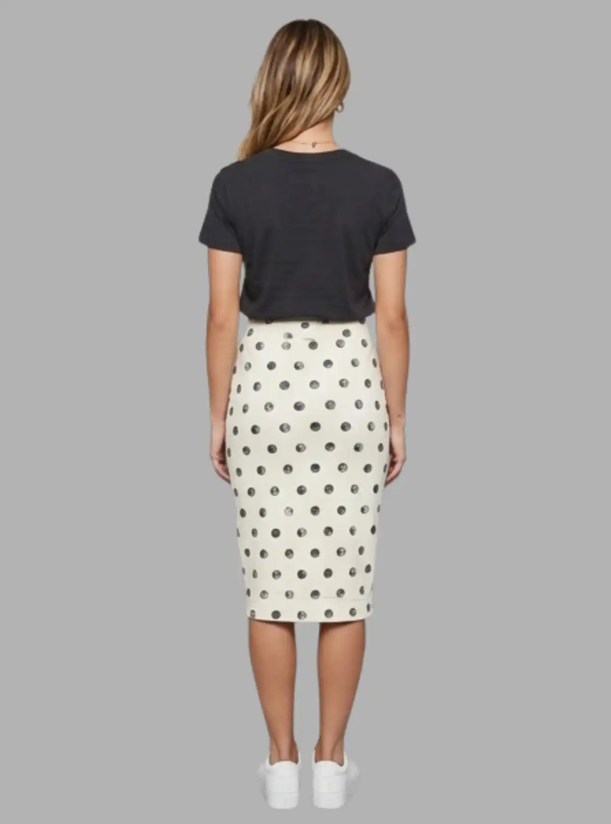Women’s Black Dotted Skirt – Elegant & Stylish | Boer & Fitch