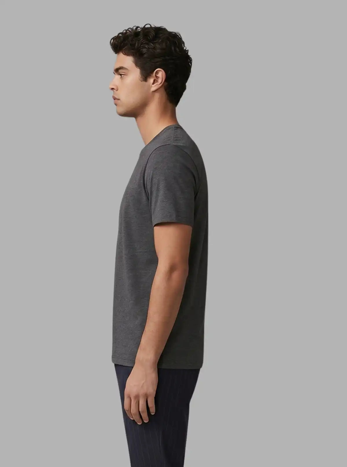 Charcoal Crew Neck T-Shirt for Men – Boer and Fitch