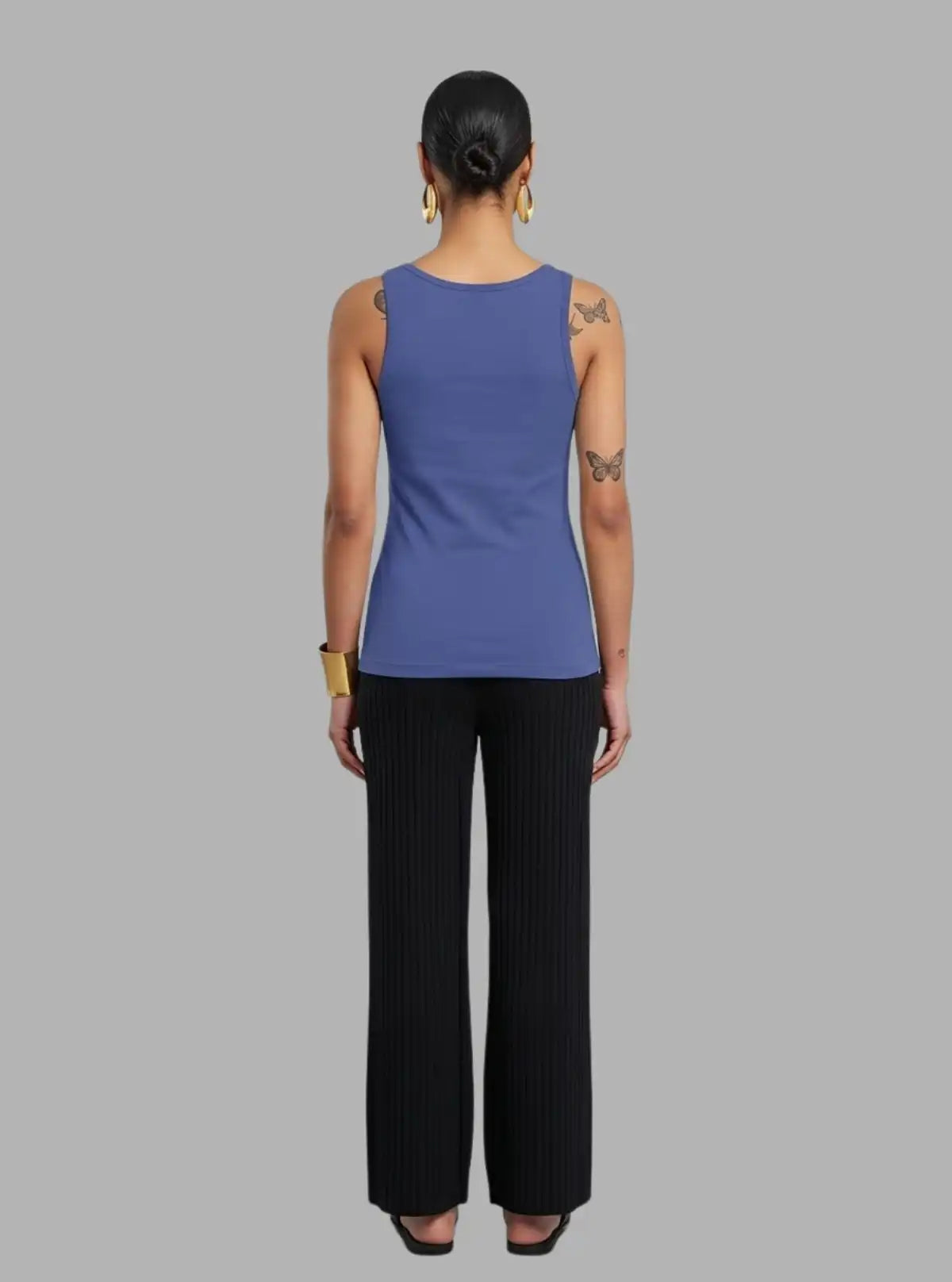 Women’s Blue Sleeveless Stretch Top – Comfortable & Stylish | Boer & Fitch