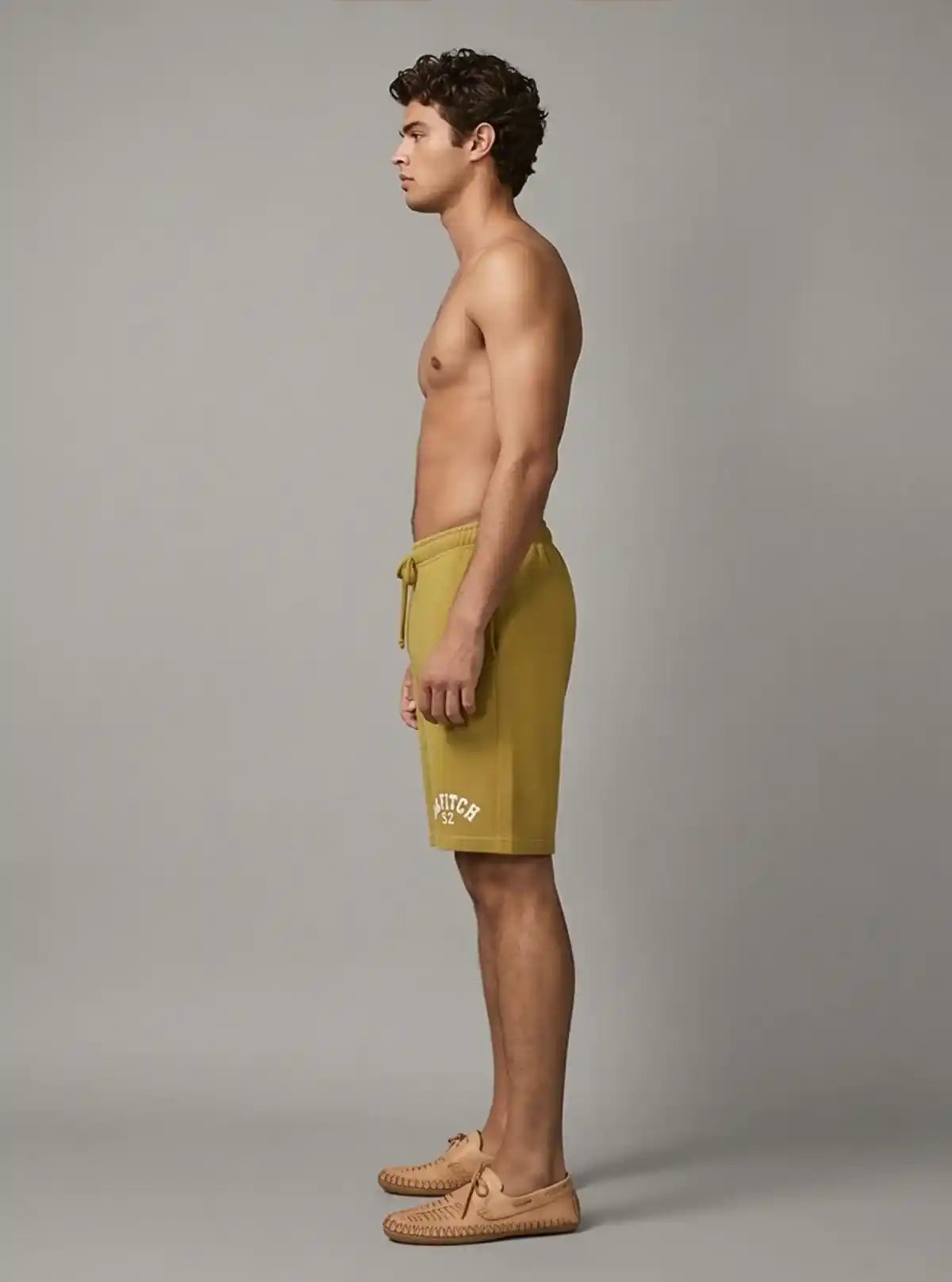Boer and Fitch Men’s Olive Cotton Jersey Shorts – Comfortable Casual Wear