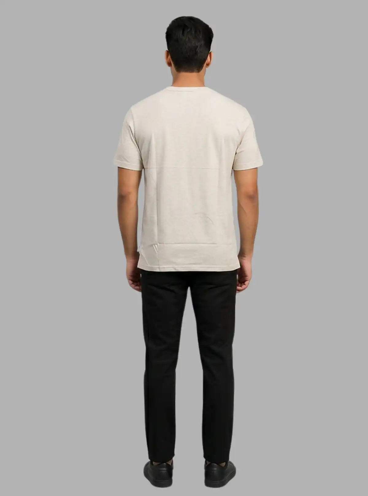 Men’s Ecru Pin Stripe Crew Neck T-Shirt – Stylish & Comfortable | Boer & Fitch