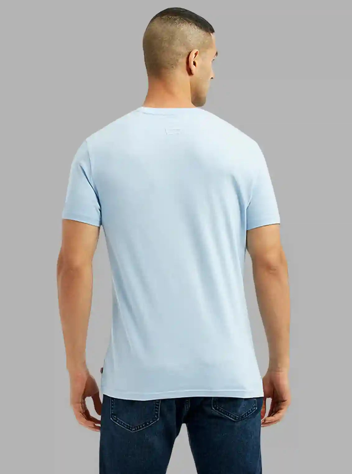 Men’s Light Blue Printed T-Shirt – Coastal Vibes & Casual Comfort