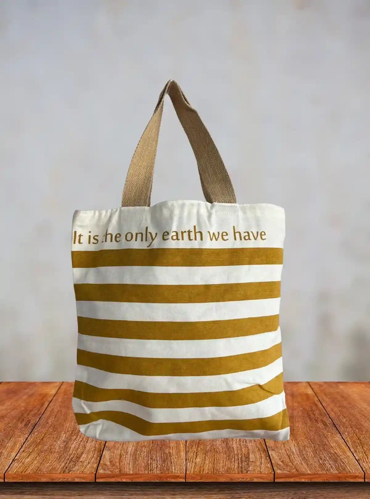 Beige & White Striped Cotton Bag – Minimalist Eco Tote by Boer and Fitch | Buy Online at  Boer and Fitch