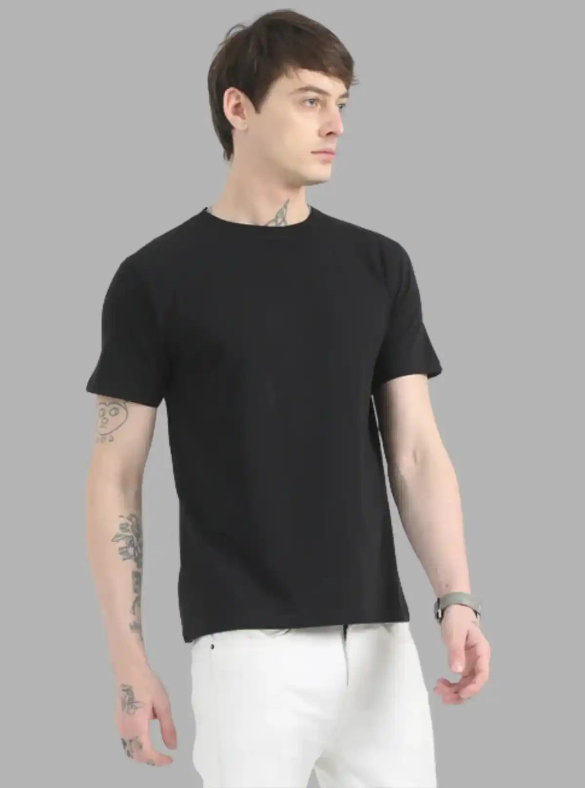 Men's Black Lets Rock Print T-Shirt – Bold Tribute & Comfort Wear