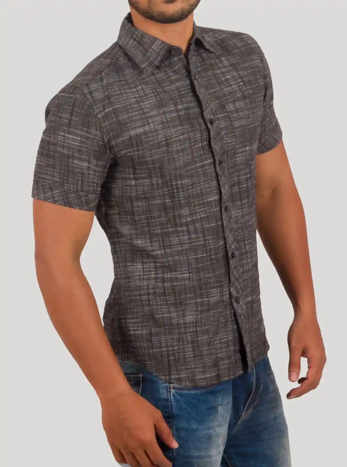 Blended Black Half Sleeve Shirt for Men – Casual Cotton Shirt by Boer and Fitch | Buy Online at gep32c-qs.myshopify.com
