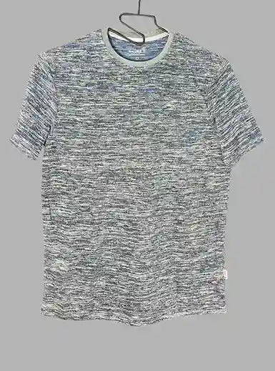 Blue Melange Fancy Knit T-Shirt for Men – Boer and Fitch