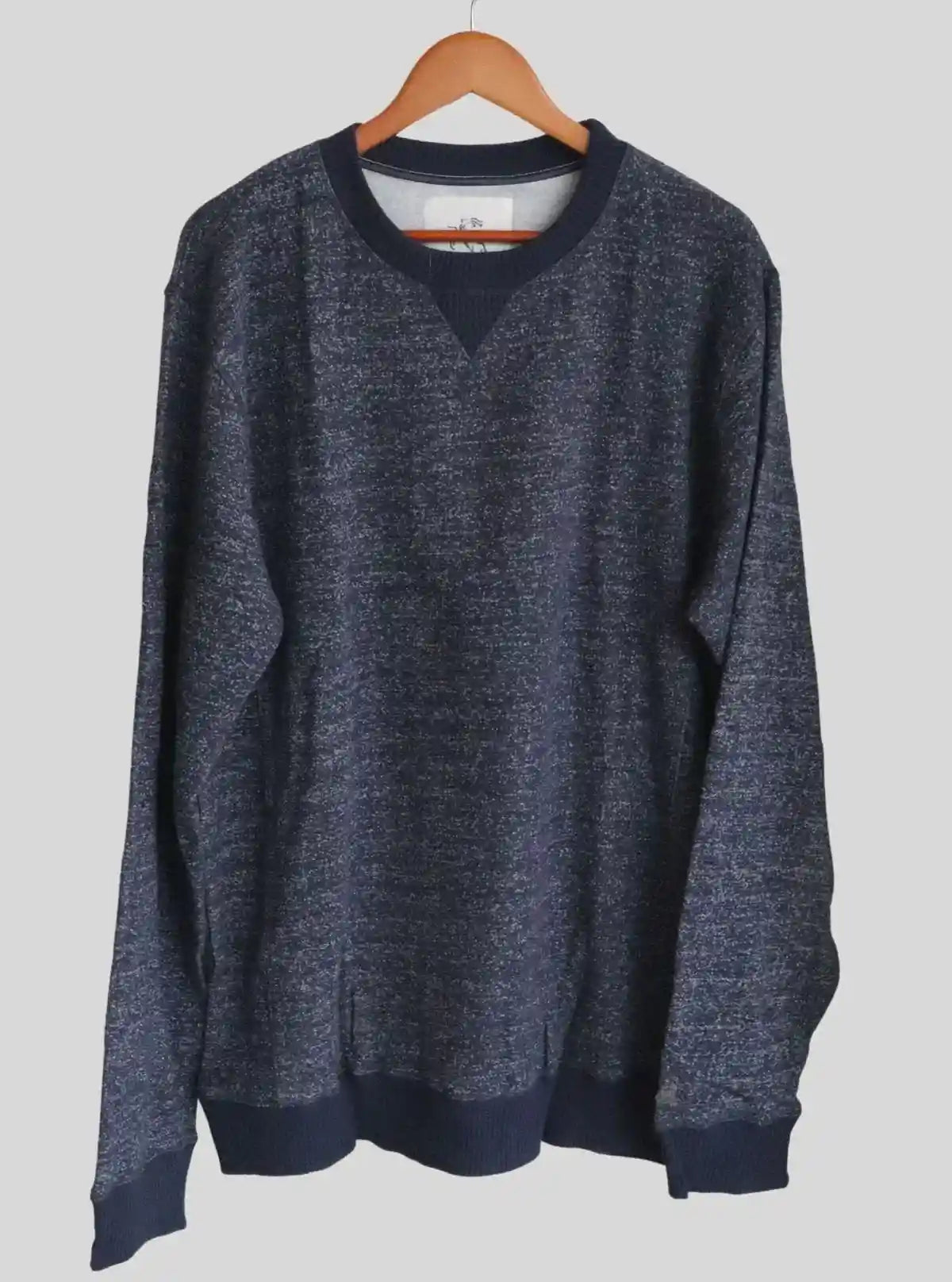 Blue Distress Melange Sweatshirt for Men – Casual Comfort by Boer and Fitch | Buy Online at  Boer and Fitch