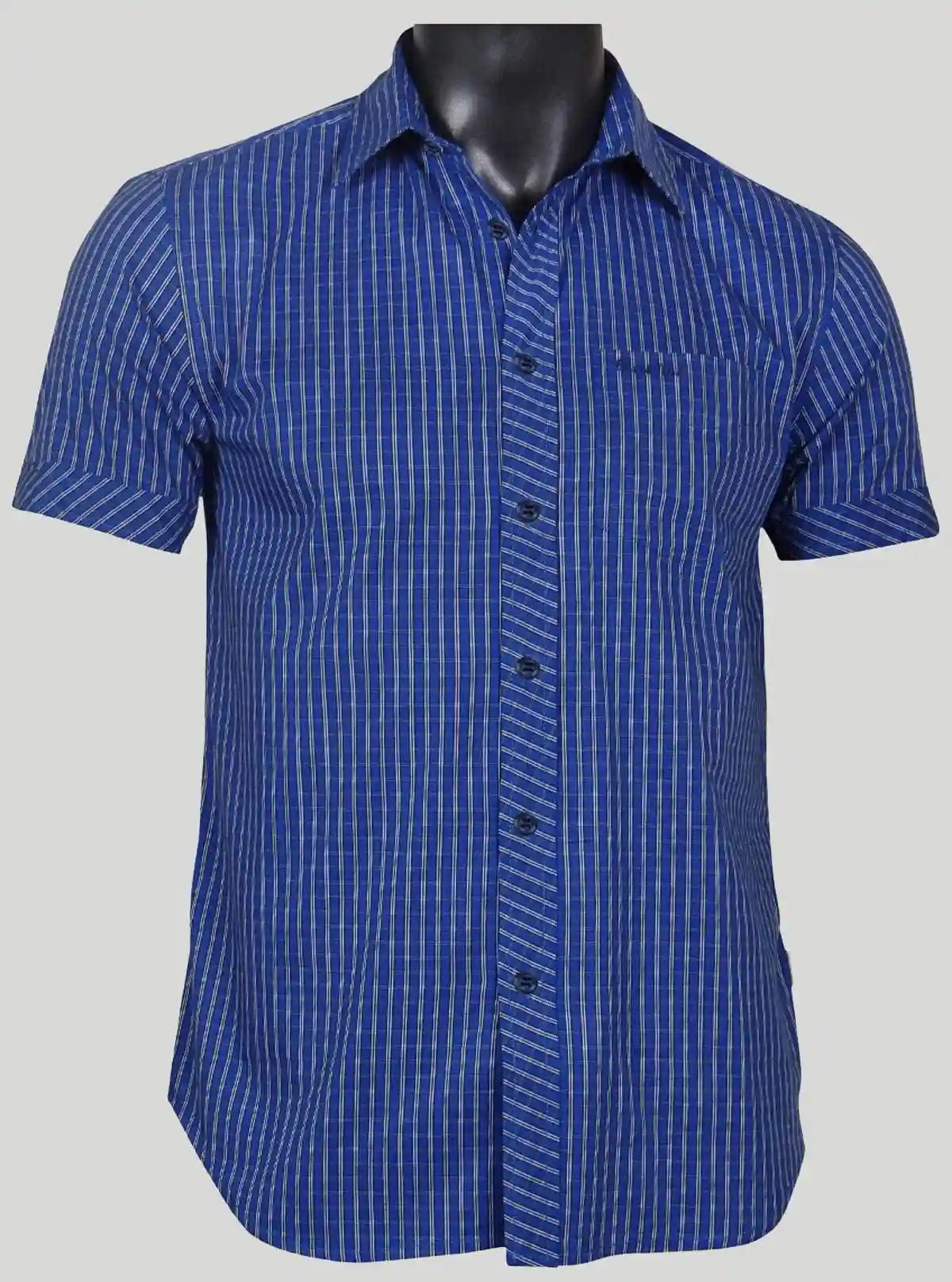 Blue Striped Slim Fit Shirt for Men – Smart Casual by Boer and Fitch | Buy Online at  Boer and Fitch