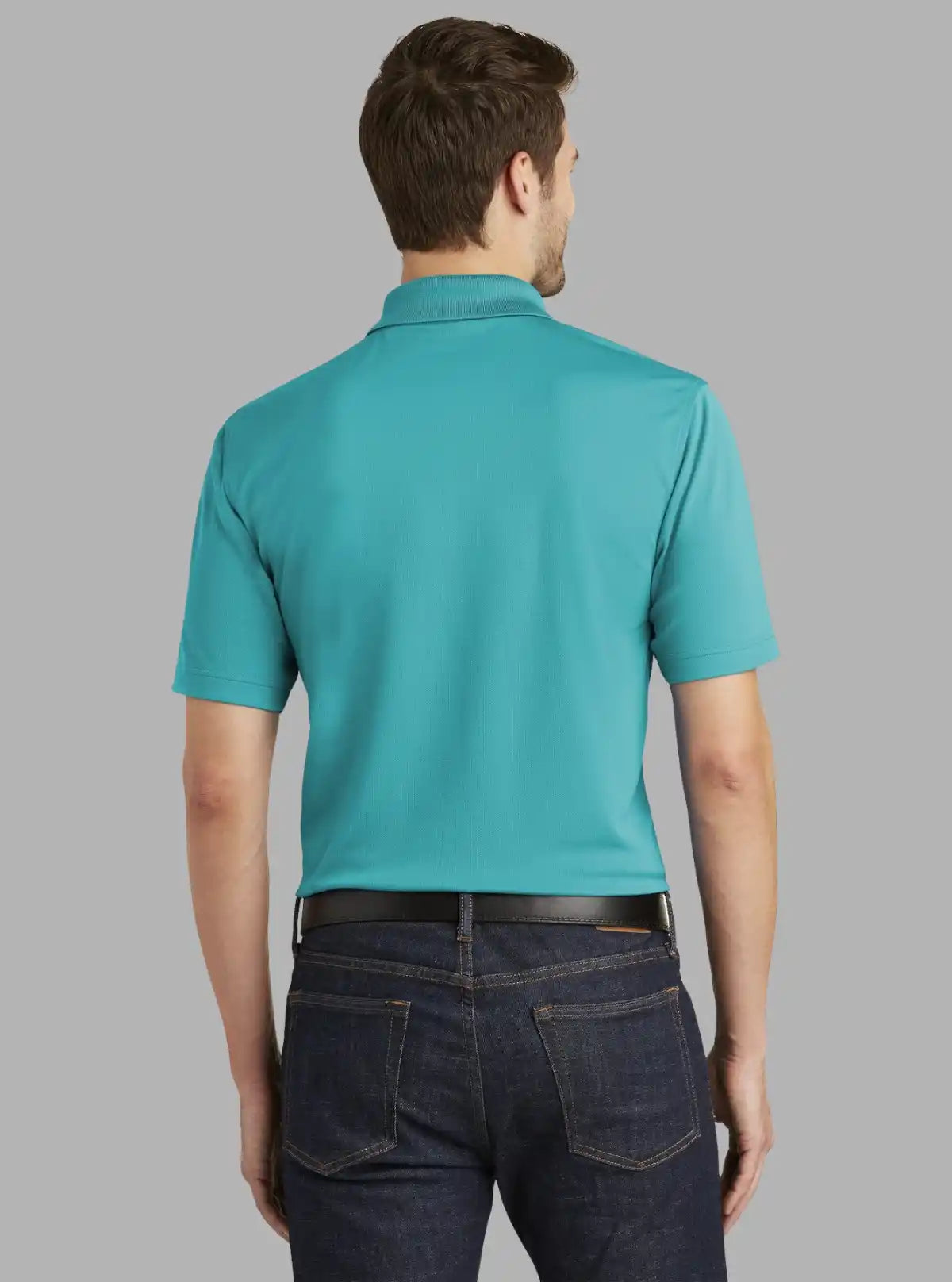 Men’s Blue Bay Polo T-Shirt with Collar & Cuff | 100% Cotton Piqué Knit | Boer & Fitch