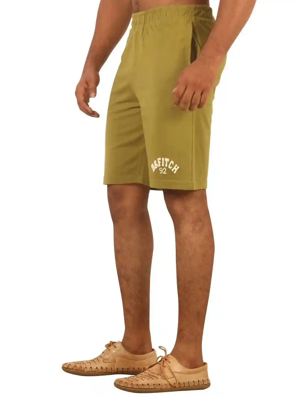 Boer and Fitch Men’s Olive Cotton Jersey Shorts – Comfortable Casual Wear | Buy Online at  Boer and Fitch
