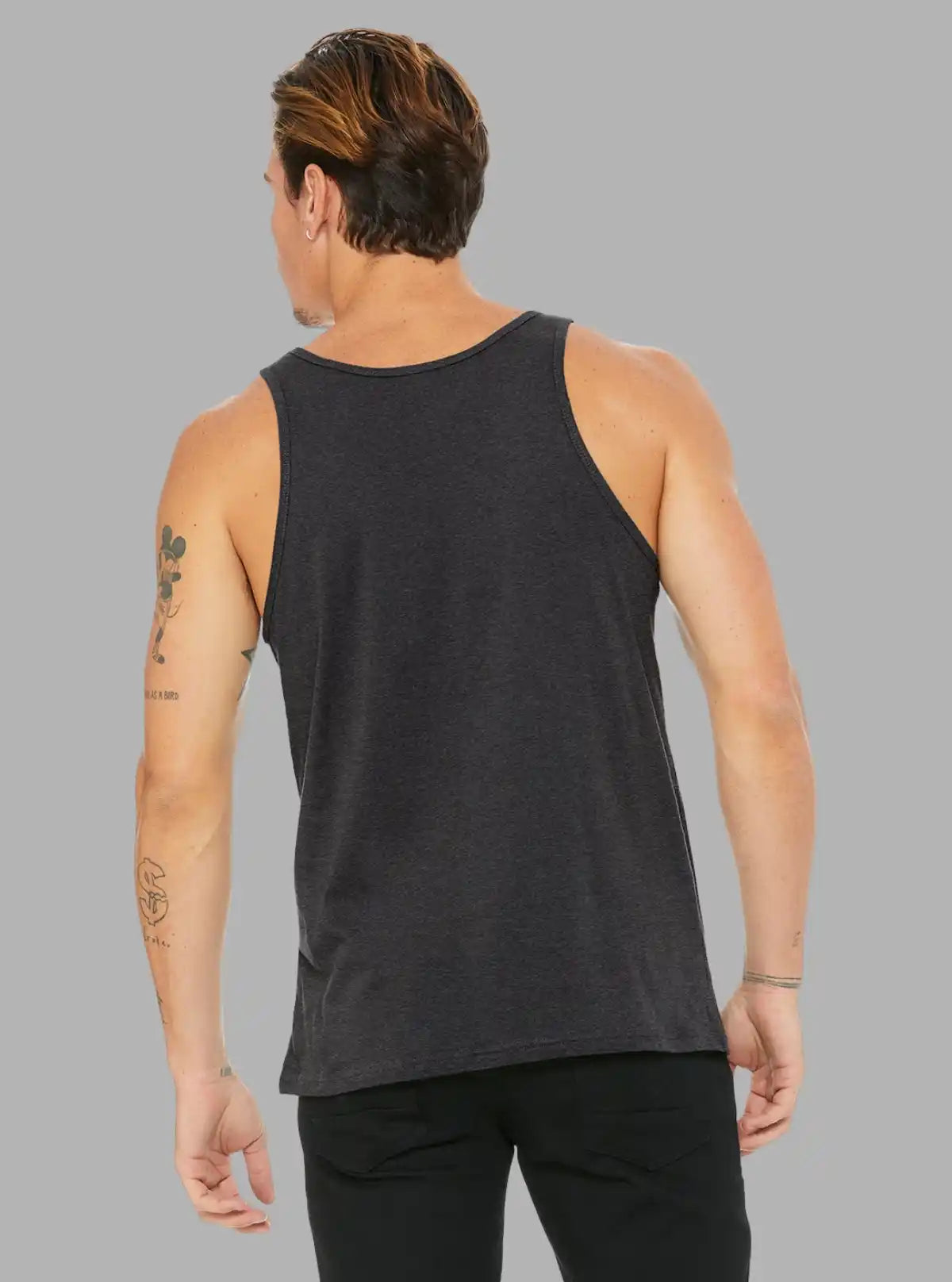 Charcoal Melange Rib Vest for Men – Boer and Fitch