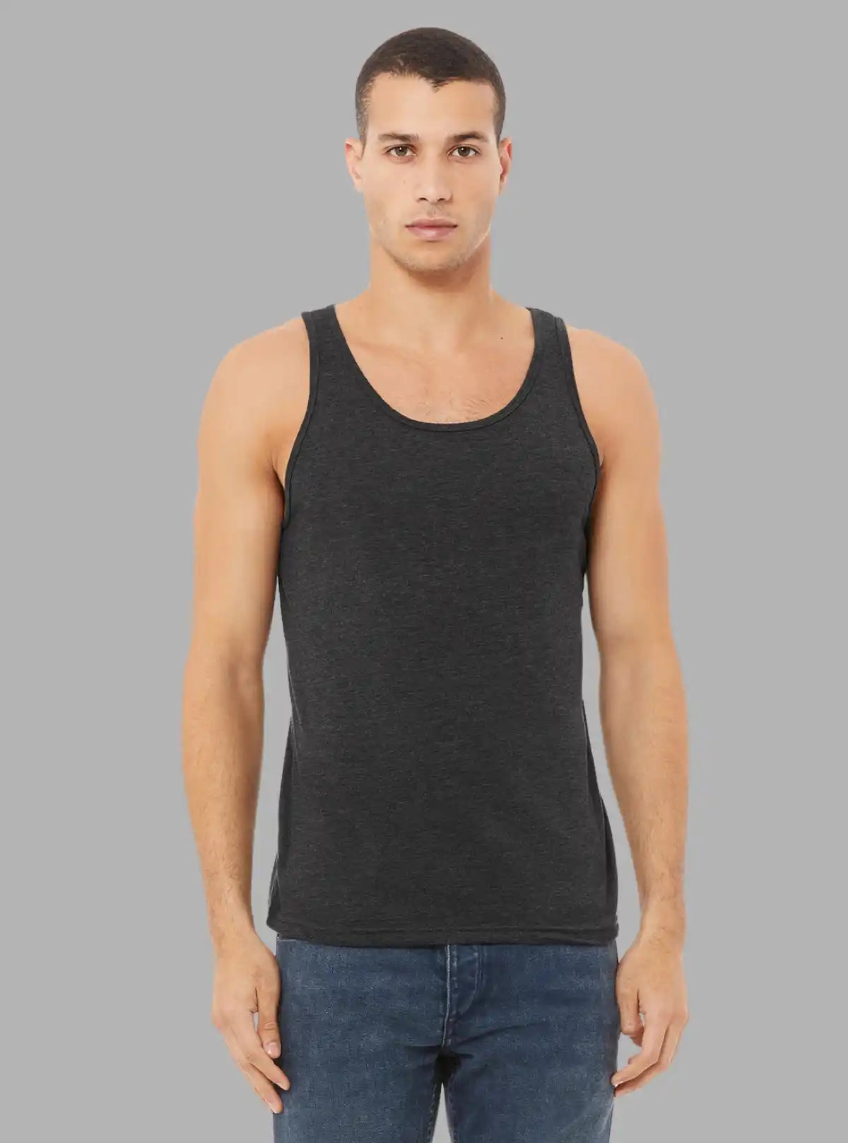 Charcoal Melange Rib Vest for Men – Boer and Fitch