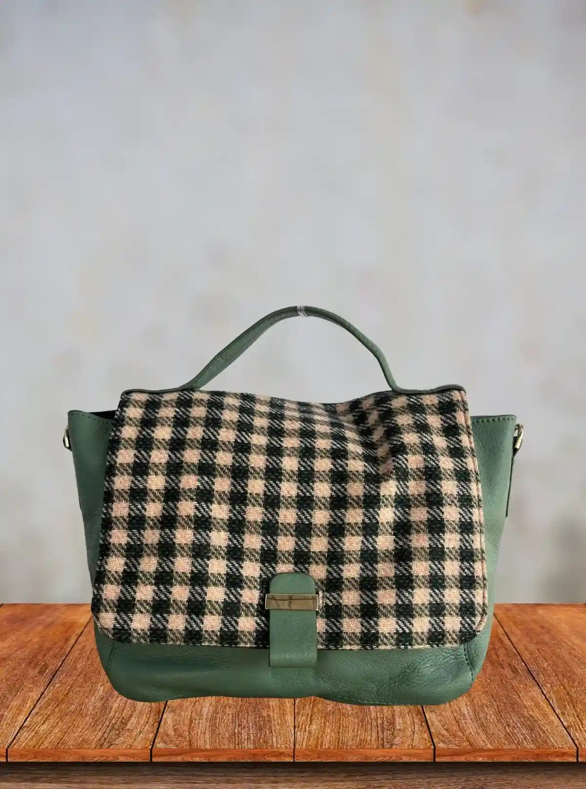 Classic Green Checkered Handheld Bag – Chic Tartan-Inspired Style by Boer & Fitch | Buy Online at  Boer and Fitch