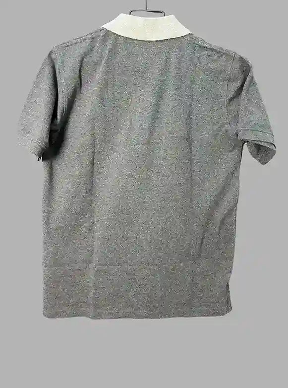 Dark Melange Polo T-Shirt for Men – Casual Cotton Tee by Boer and Fitch