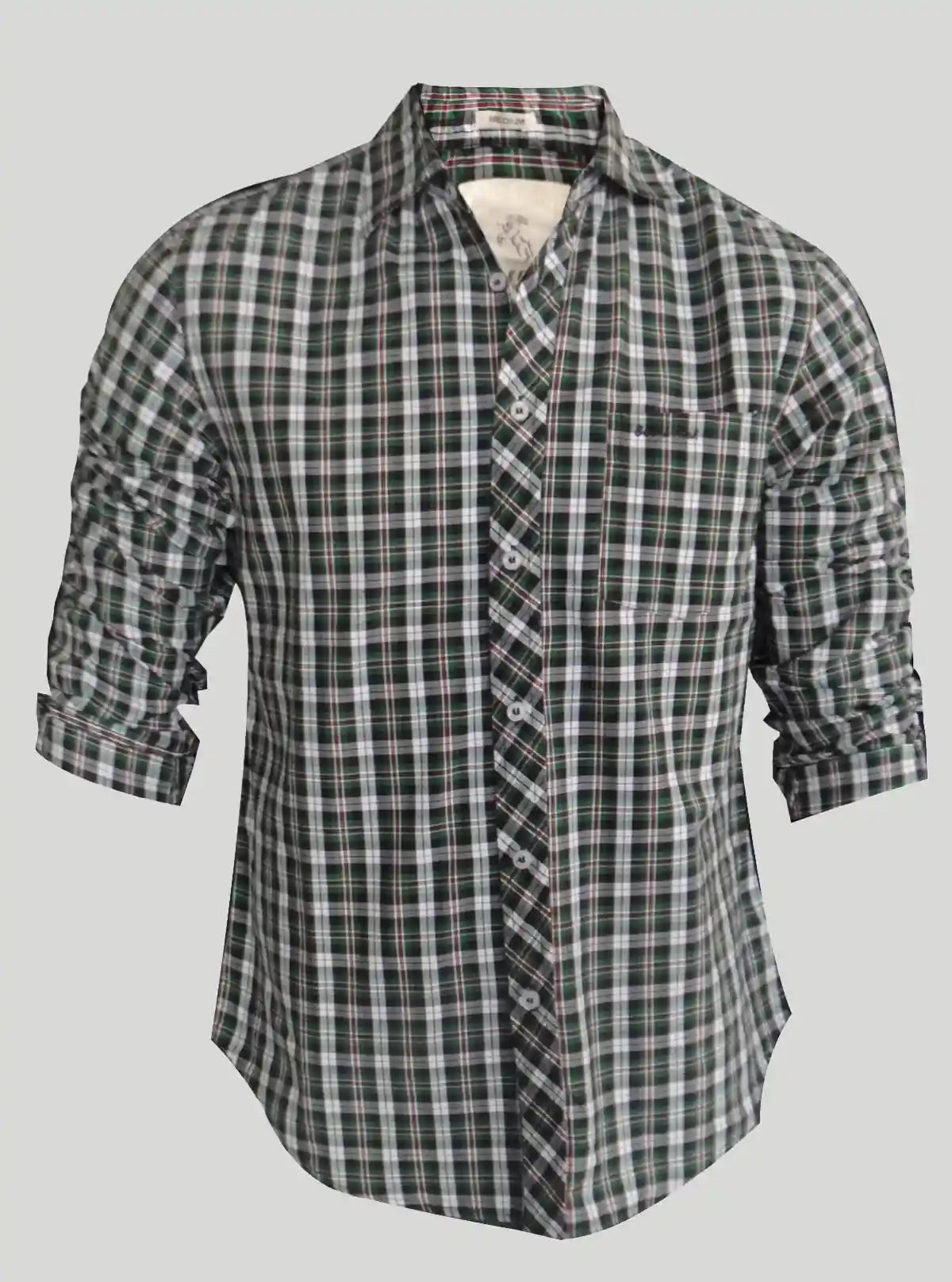 Dark Green Checked Shirt for Men – Casual & Smart Wear by Boer and Fitch | Buy Online at  Boer and Fitch