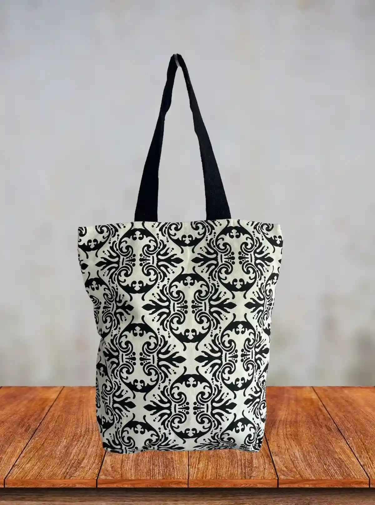 Geometric Printed Cotton Bag – Stylish Eco-Friendly Shopping Tote from Boer and Fitch | Buy Online at gep32c-qs.myshopify.com