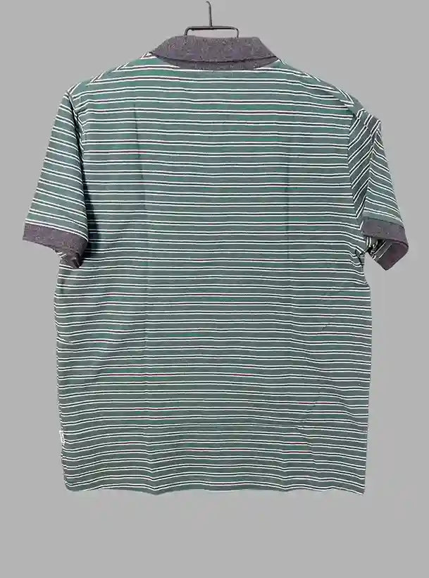 Dark Green Solid Stripe Polo T-Shirt for Men – Boer and Fitch